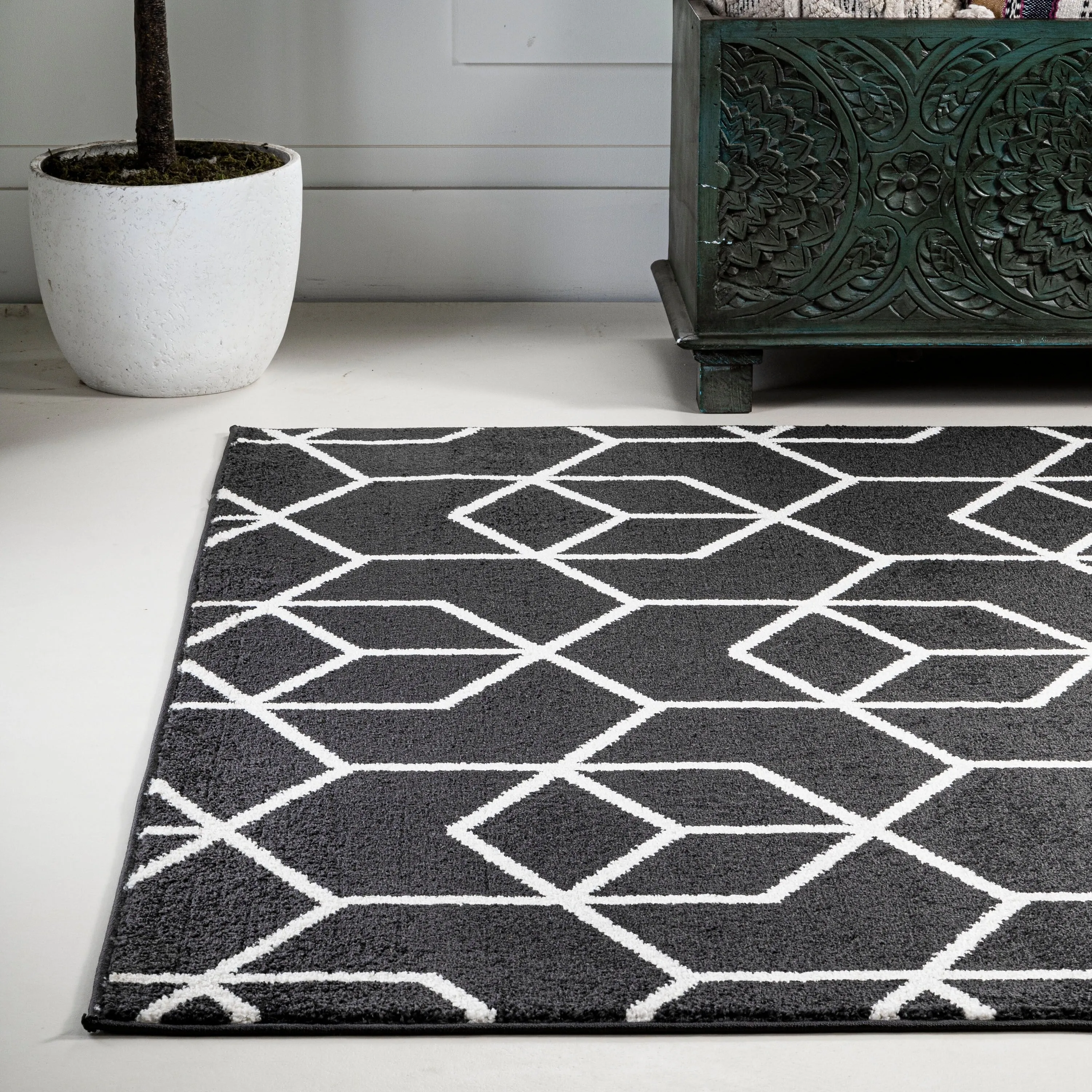 JONATHAN Y Cole Blocks Modern Geometric Area Rug
