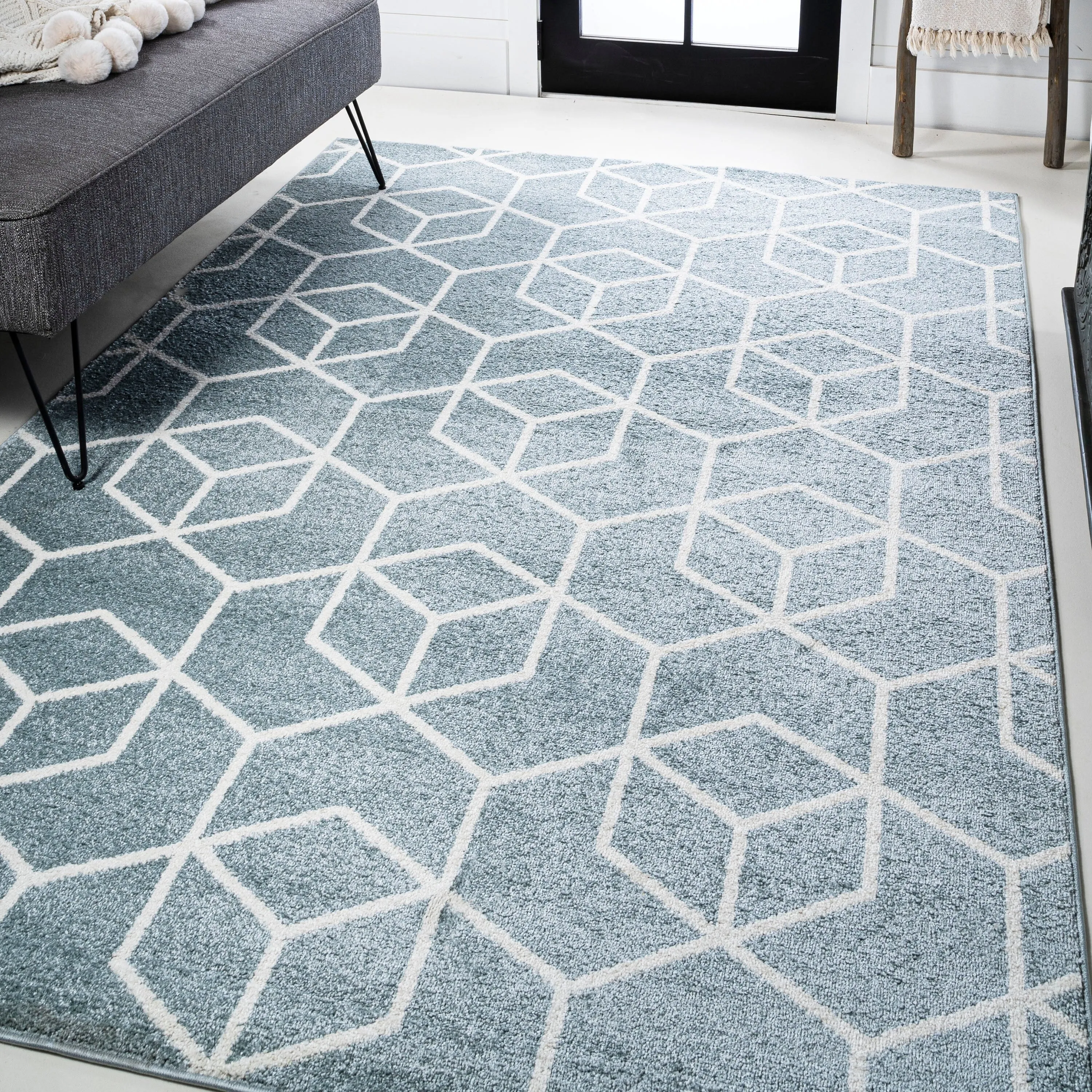 JONATHAN Y Cole Blocks Modern Geometric Area Rug