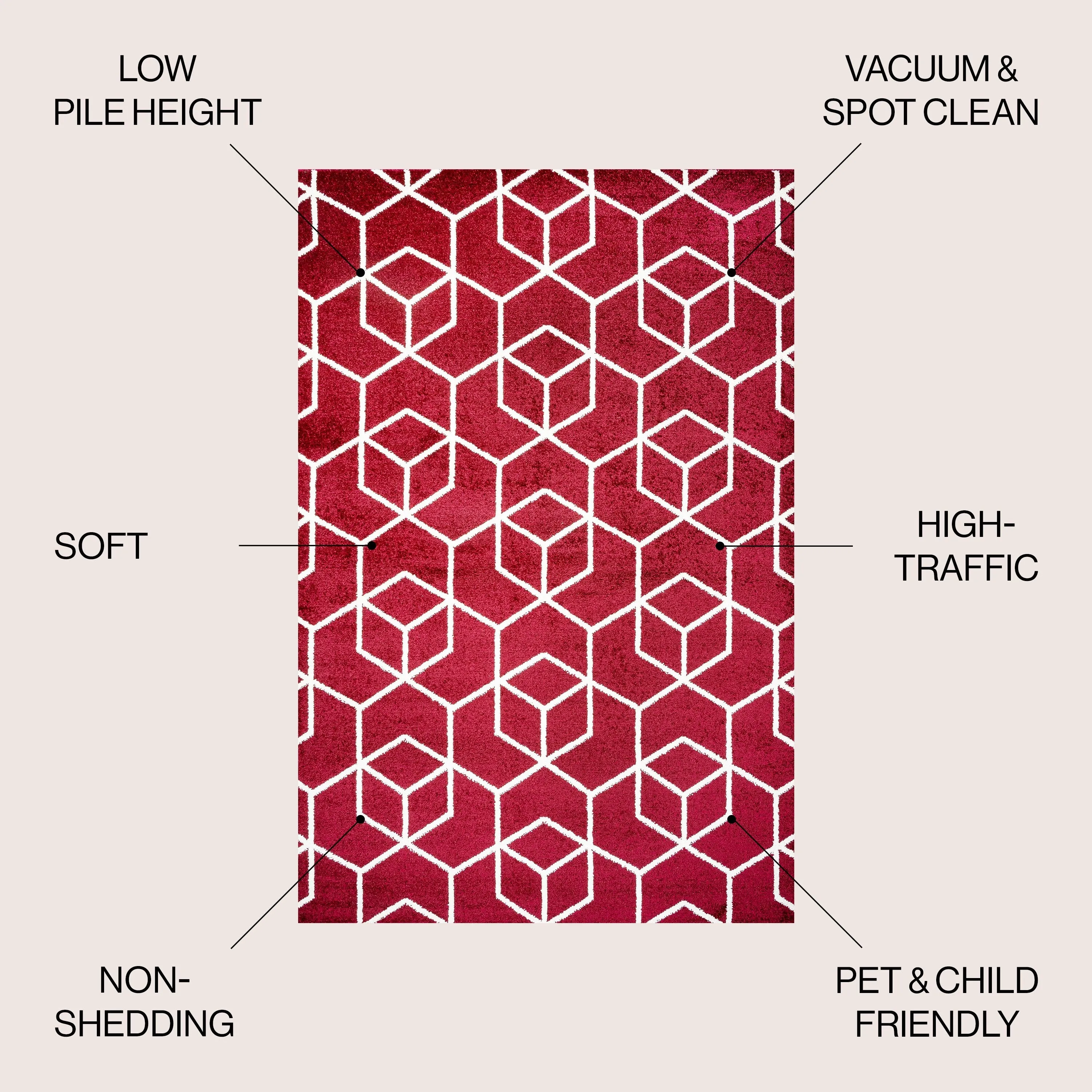 JONATHAN Y Cole Blocks Modern Geometric Area Rug