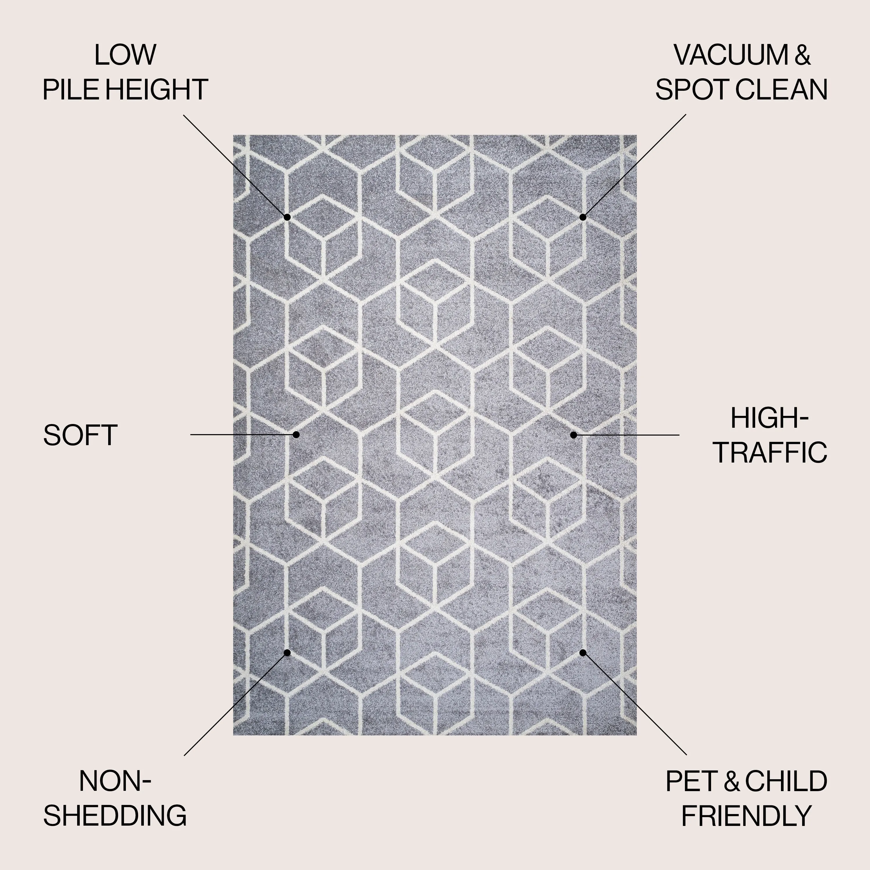 JONATHAN Y Cole Blocks Modern Geometric Area Rug