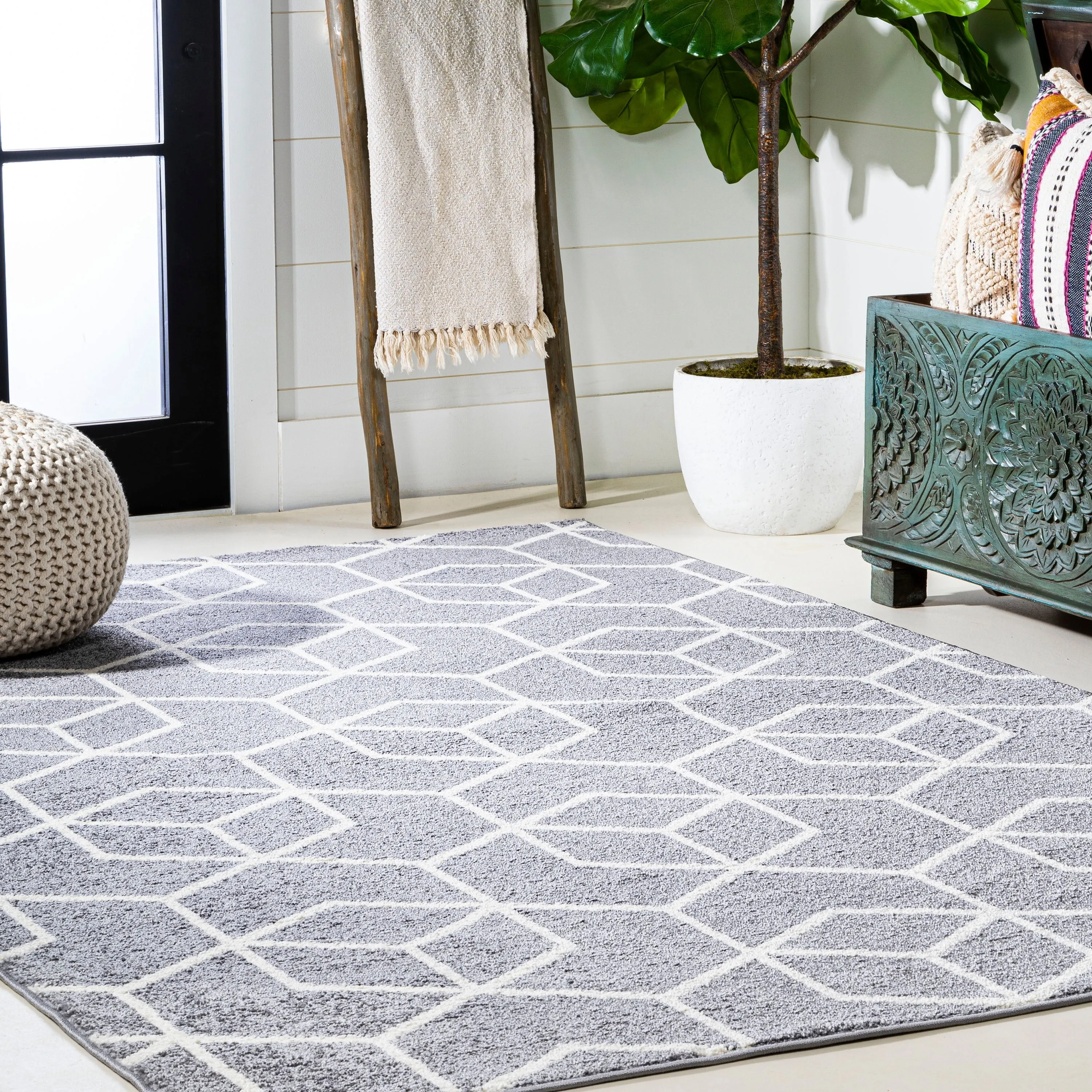 JONATHAN Y Cole Blocks Modern Geometric Area Rug