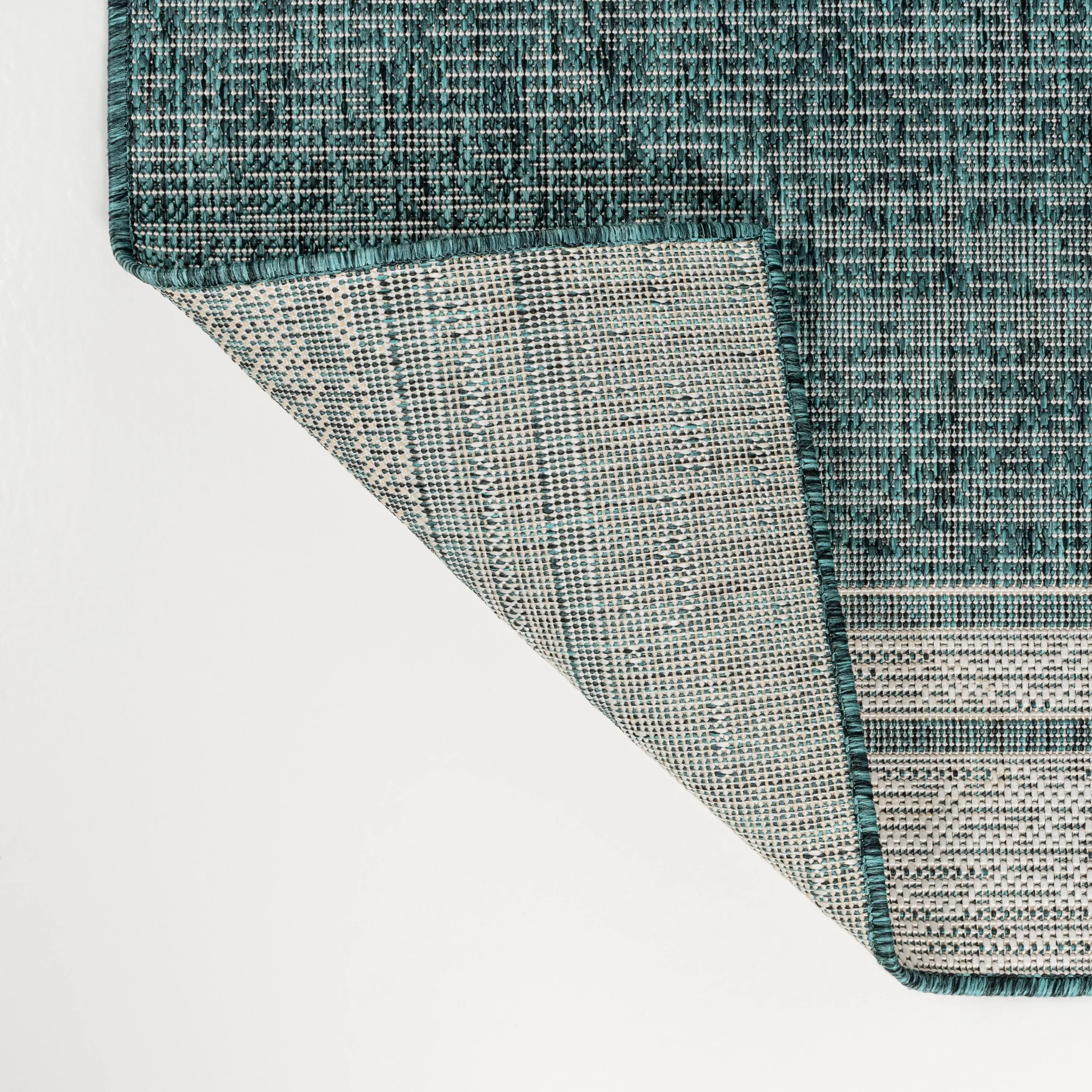 JONATHAN Y Darcy Modern Minimalist Mingled Solid Black/Cream Indoor/Outdoor Area Rug