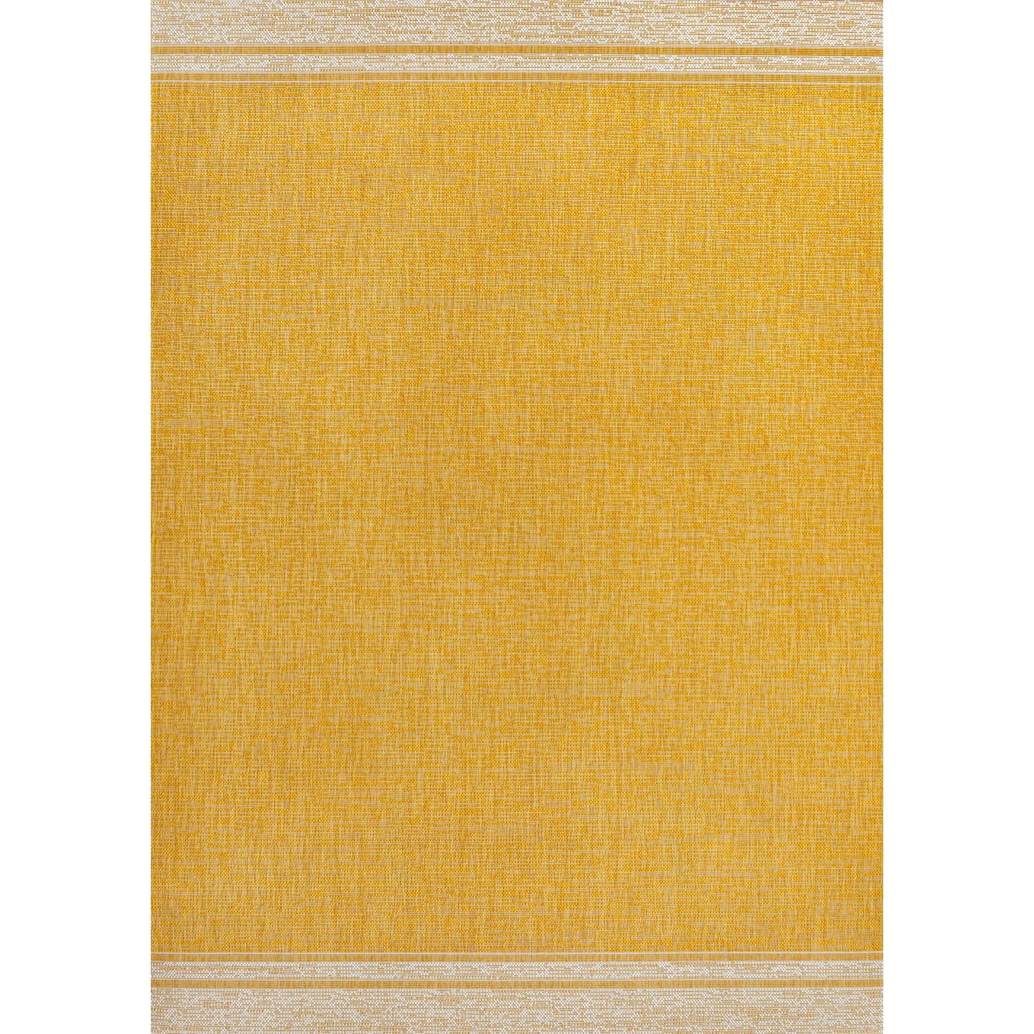 JONATHAN Y Darcy Modern Minimalist Mingled Solid Black/Cream Indoor/Outdoor Area Rug