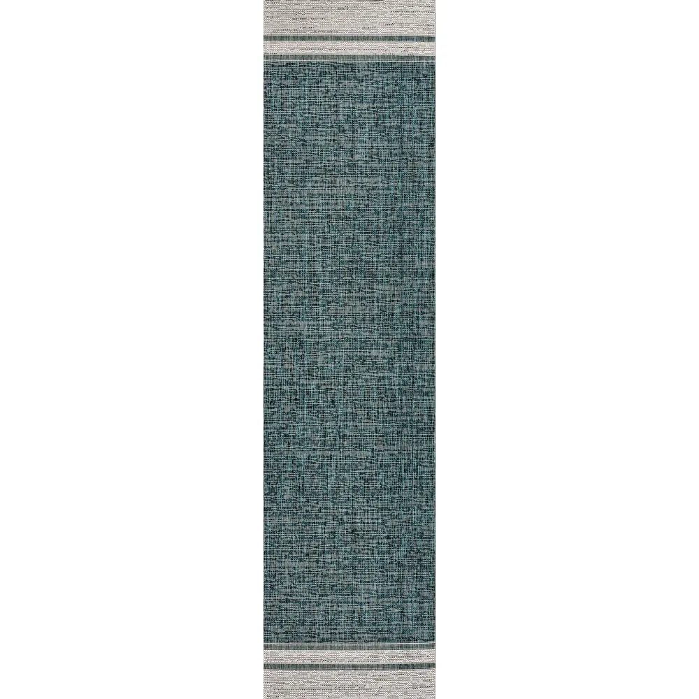 JONATHAN Y Darcy Modern Minimalist Mingled Solid Black/Cream Indoor/Outdoor Area Rug
