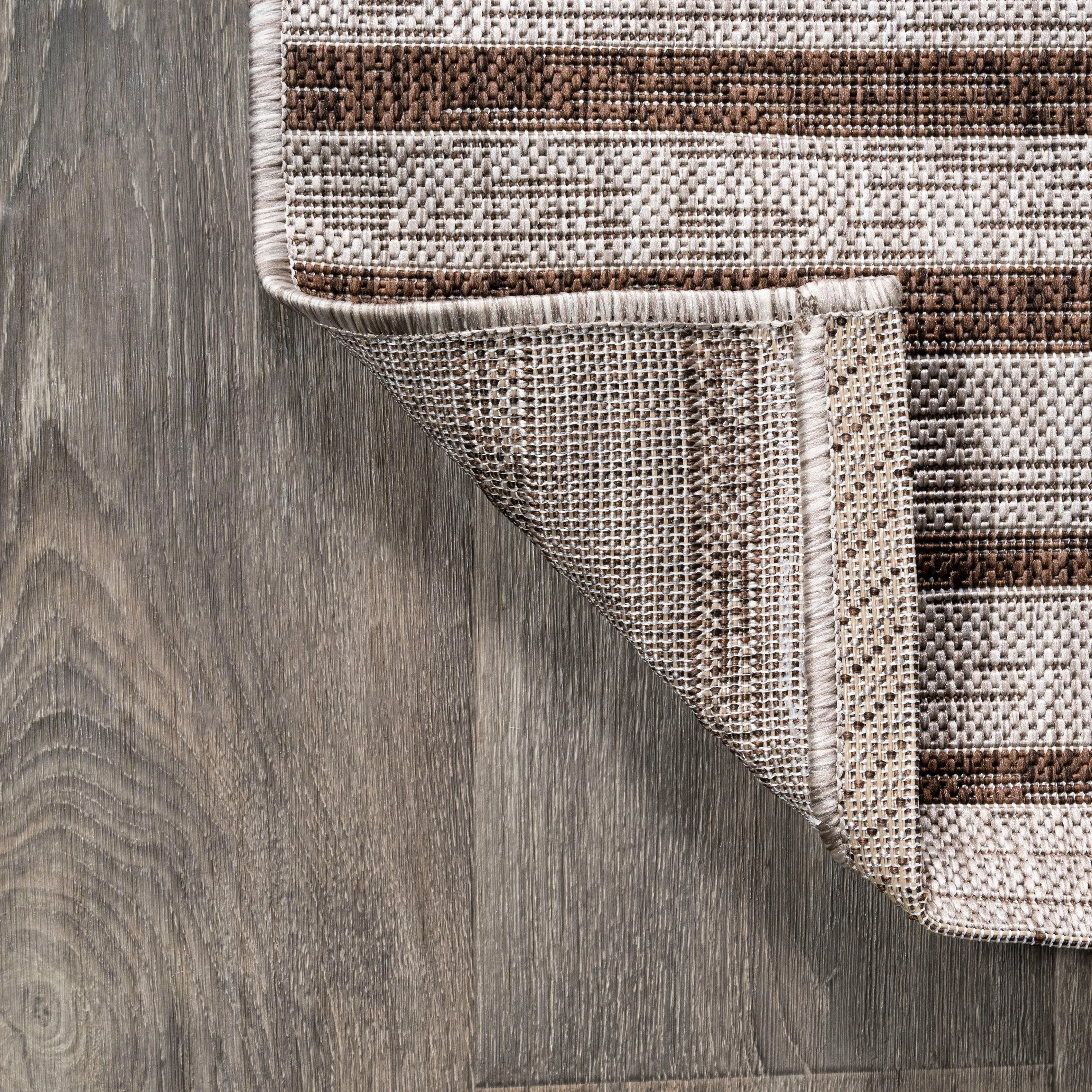 JONATHAN Y Grid Modern Offset Stripe Indoor/Outdoor Area Rug