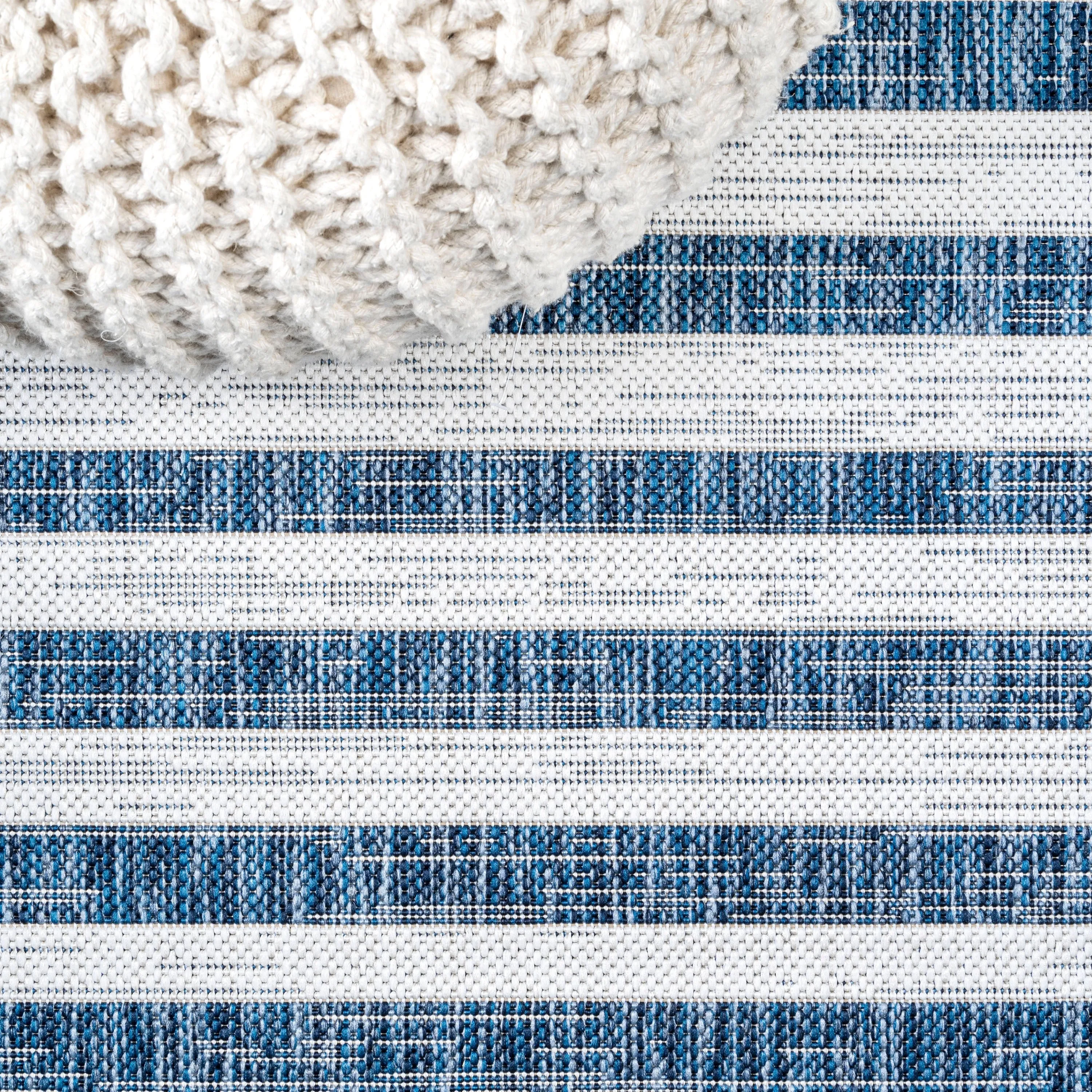 JONATHAN Y Grid Modern Offset Stripe Indoor/Outdoor Area Rug