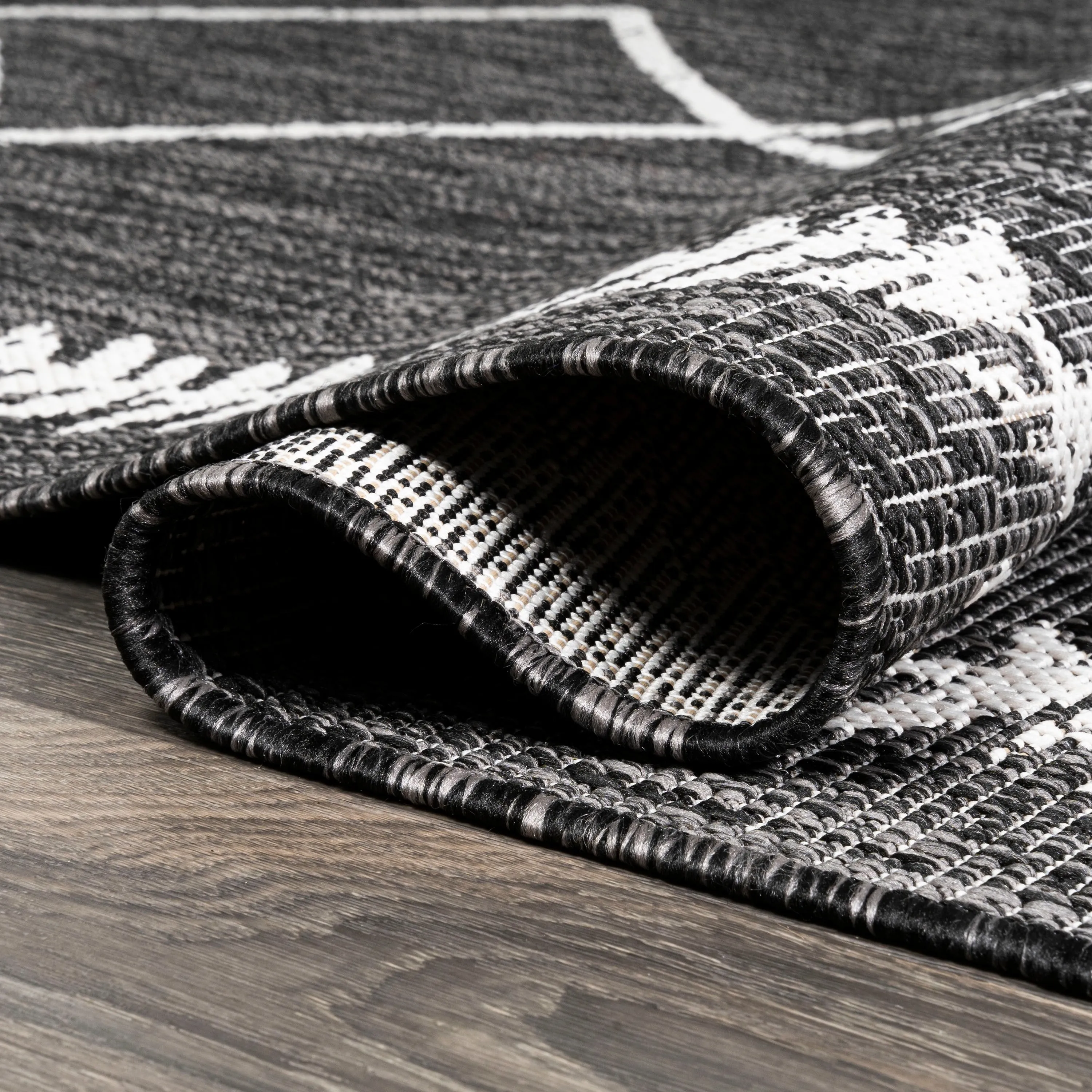 JONATHAN Y Kafel Tribal Diamond Trellis Indoor/Outdoor Area Rug