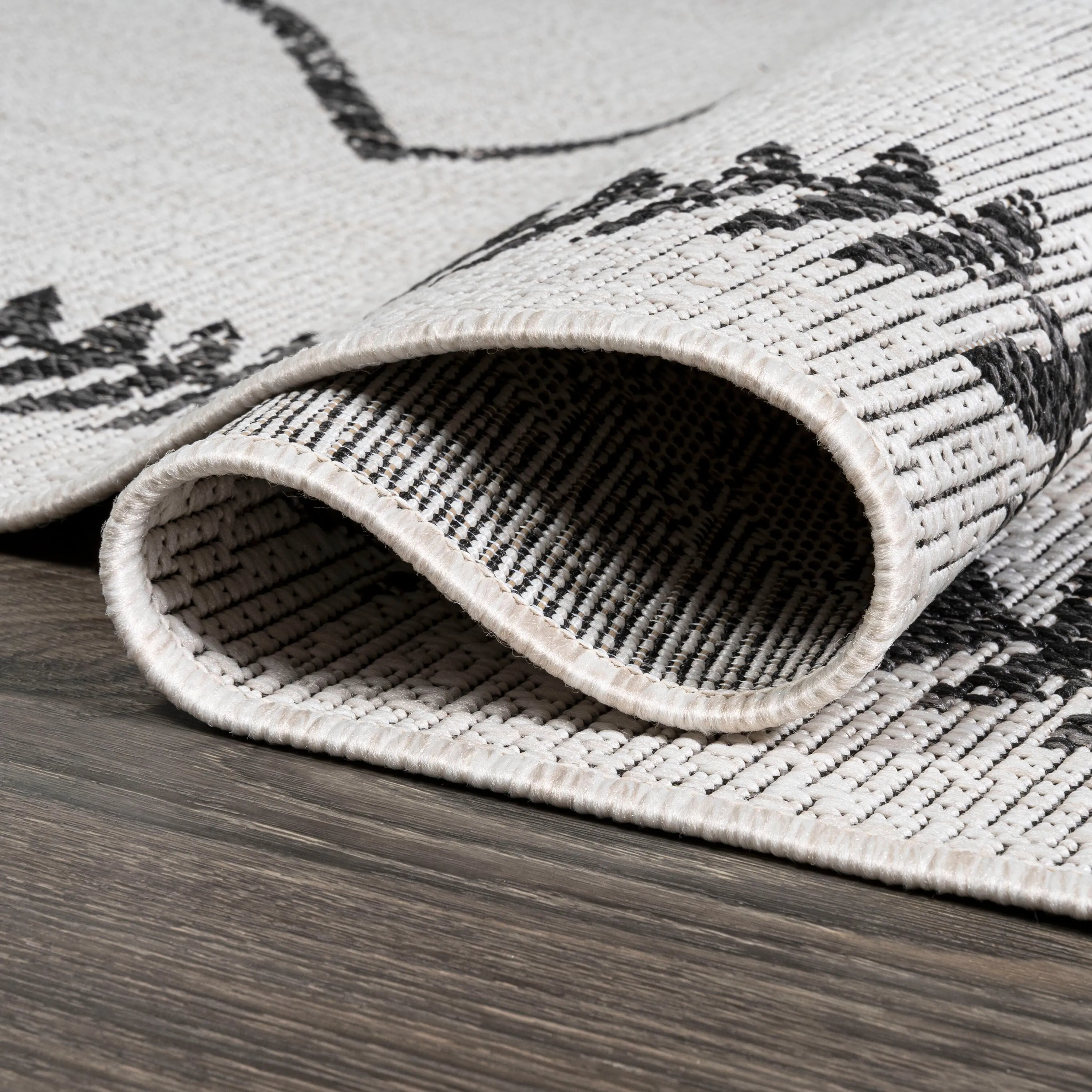 JONATHAN Y Kafel Tribal Diamond Trellis Indoor/Outdoor Area Rug