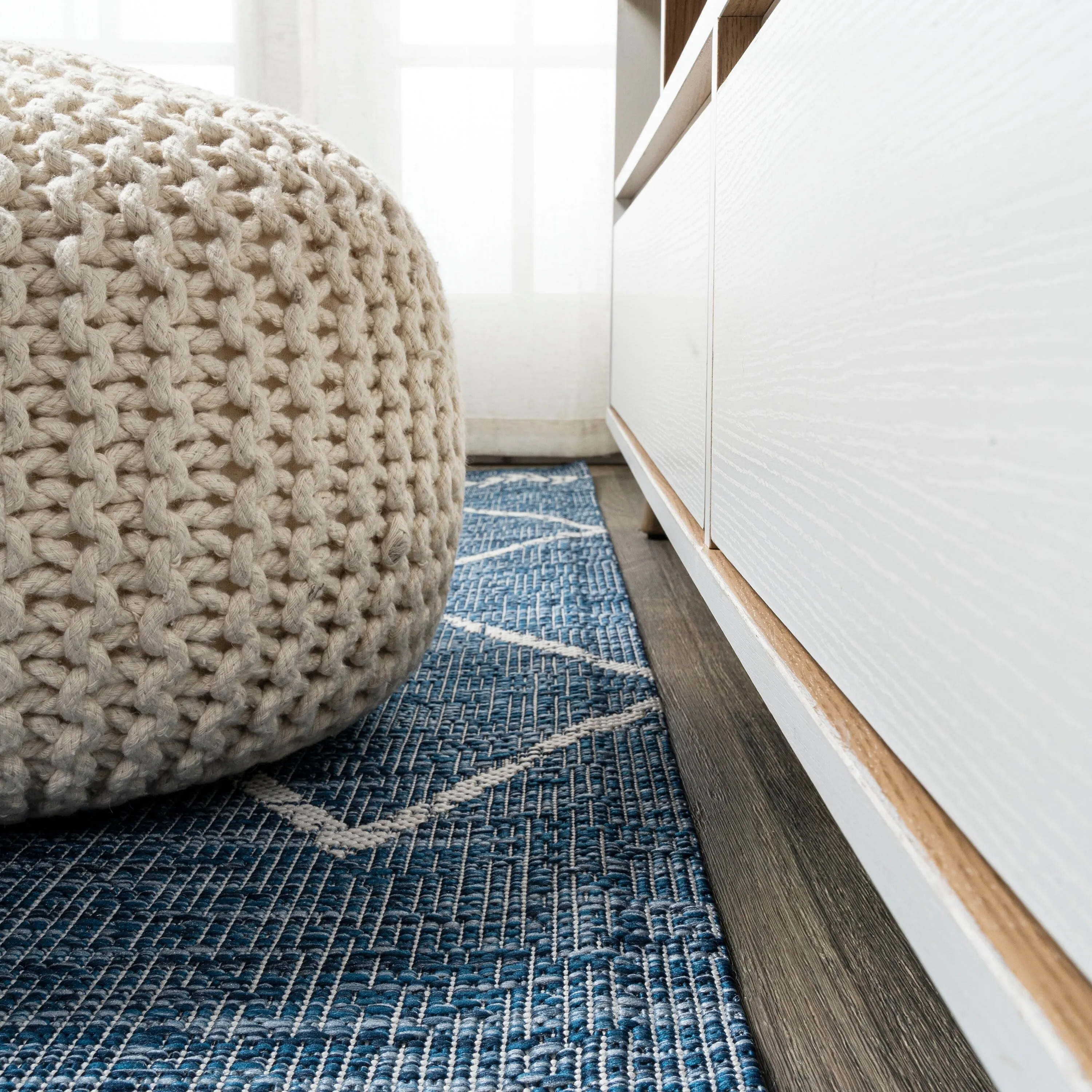 JONATHAN Y Kafel Tribal Diamond Trellis Indoor/Outdoor Area Rug