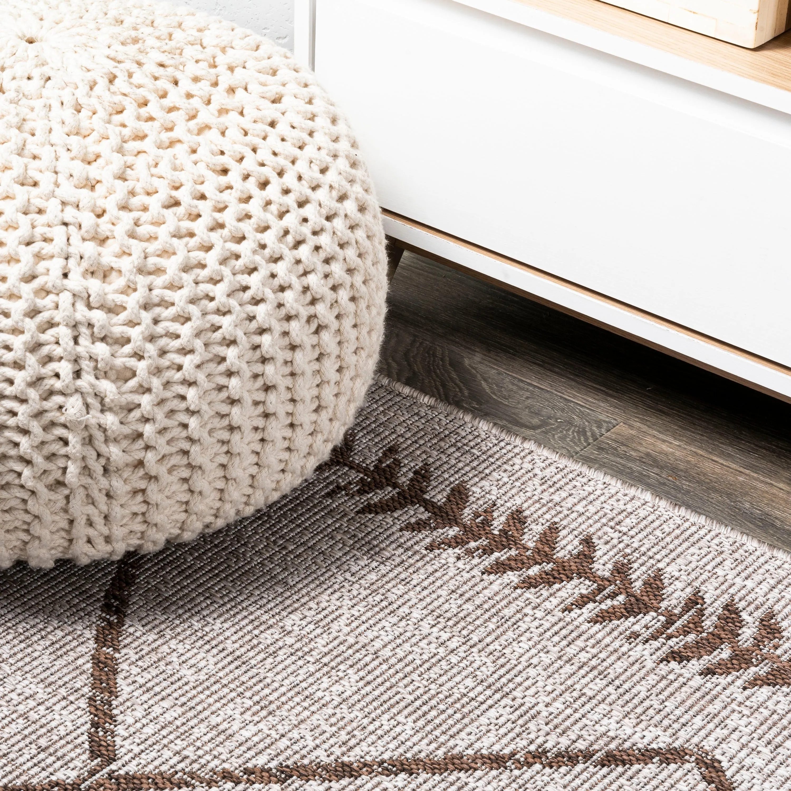 JONATHAN Y Kafel Tribal Diamond Trellis Indoor/Outdoor Area Rug