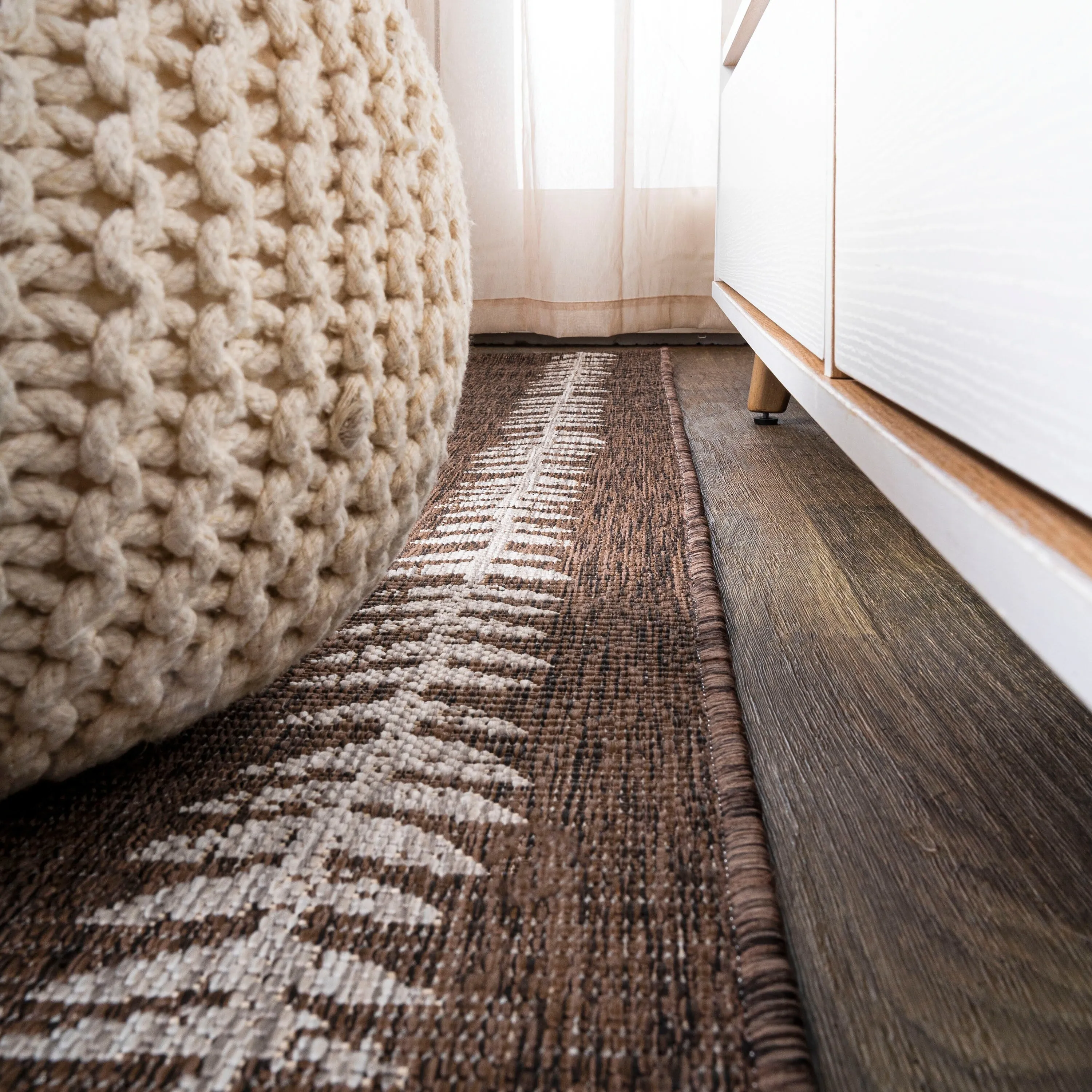 JONATHAN Y Kafel Tribal Diamond Trellis Indoor/Outdoor Area Rug