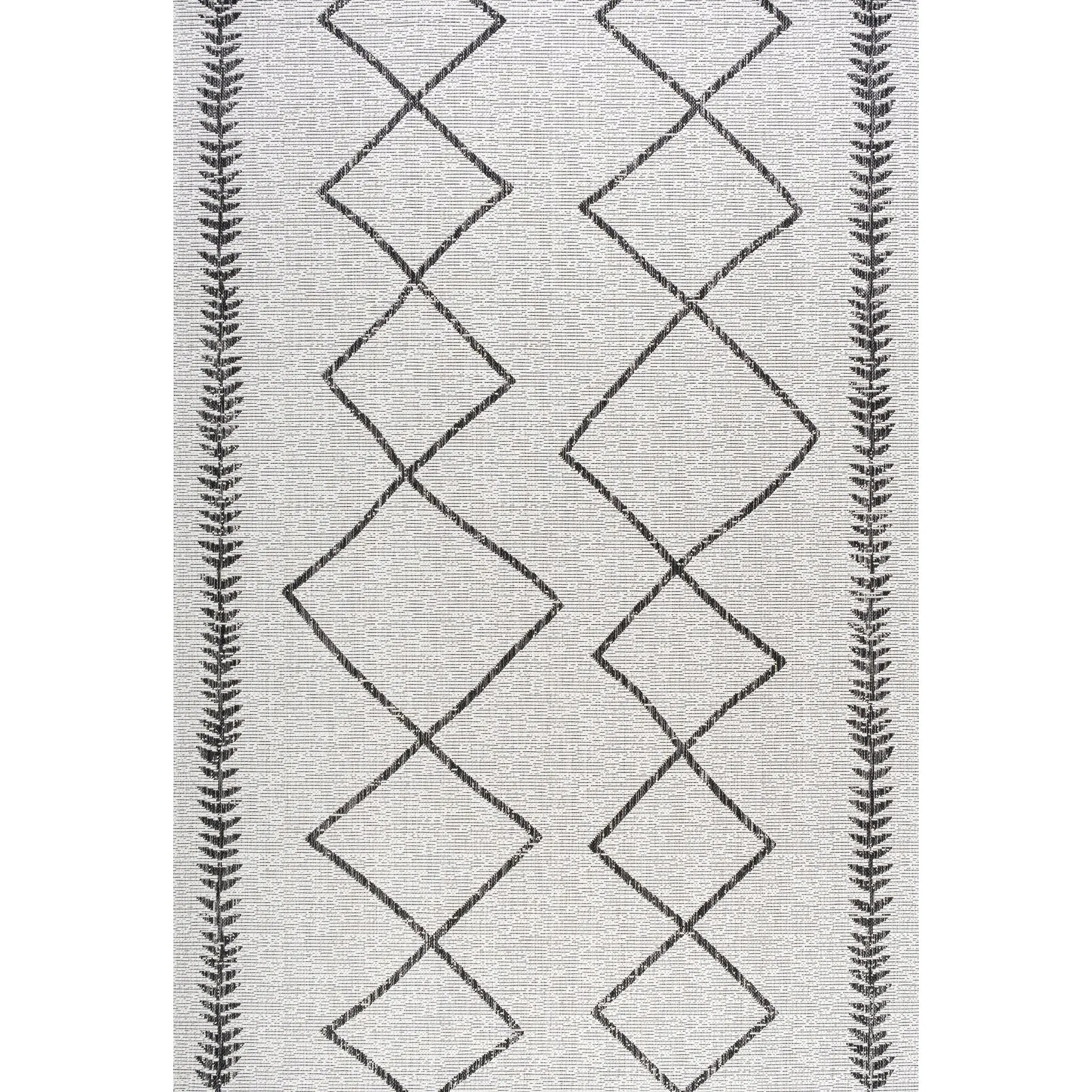 JONATHAN Y Kafel Tribal Diamond Trellis Indoor/Outdoor Area Rug