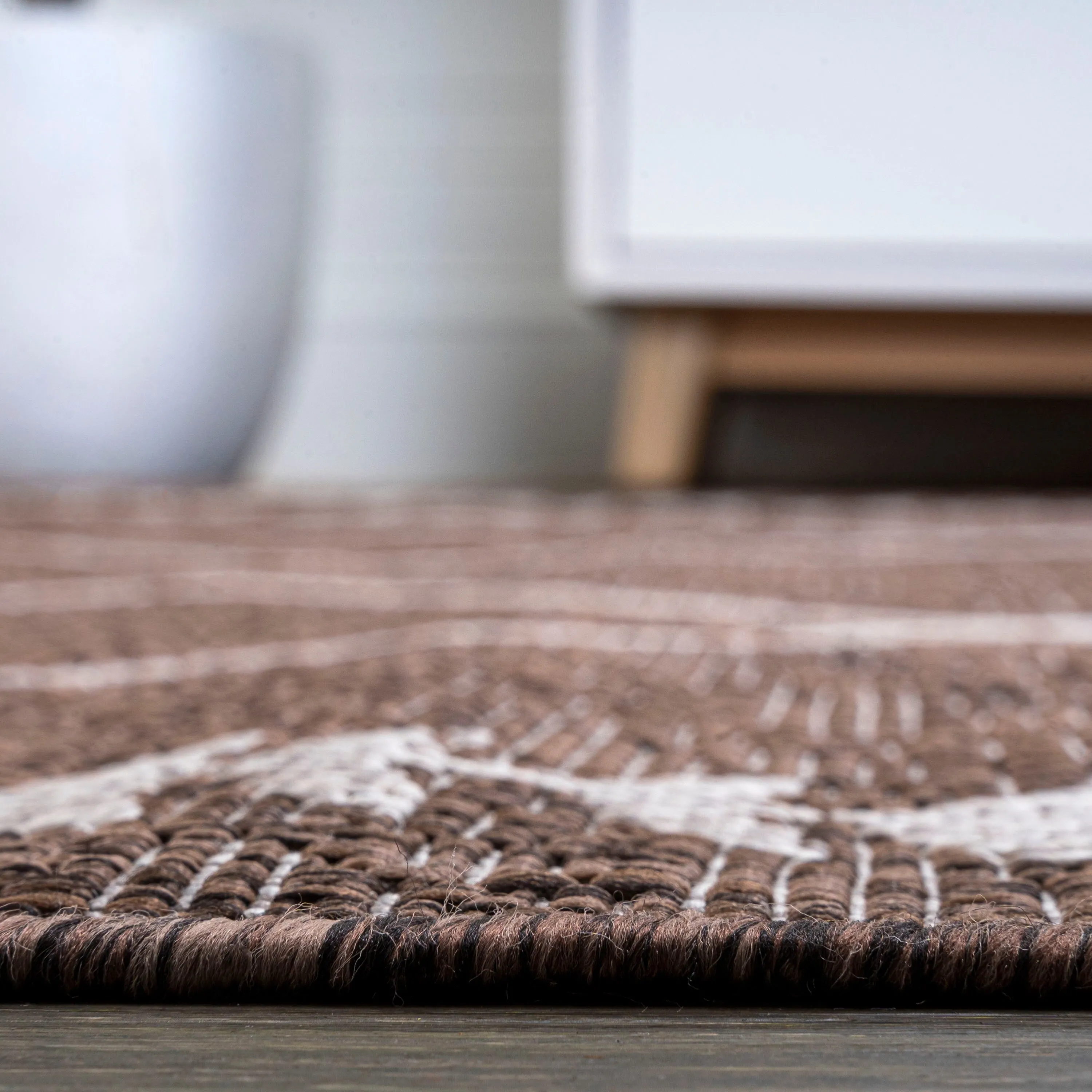 JONATHAN Y Kafel Tribal Diamond Trellis Indoor/Outdoor Area Rug