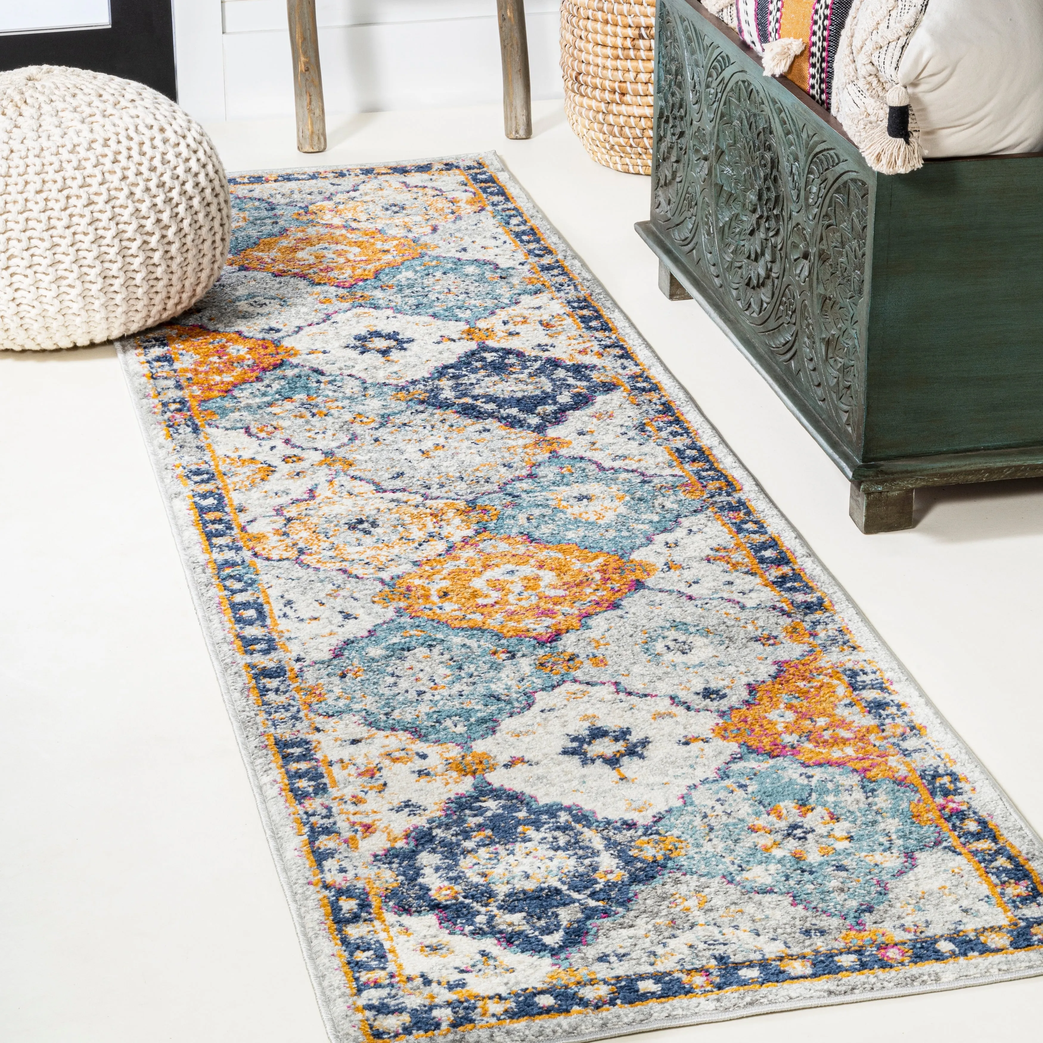 JONATHAN Y Kilia Bohemian Medallion Area Rug