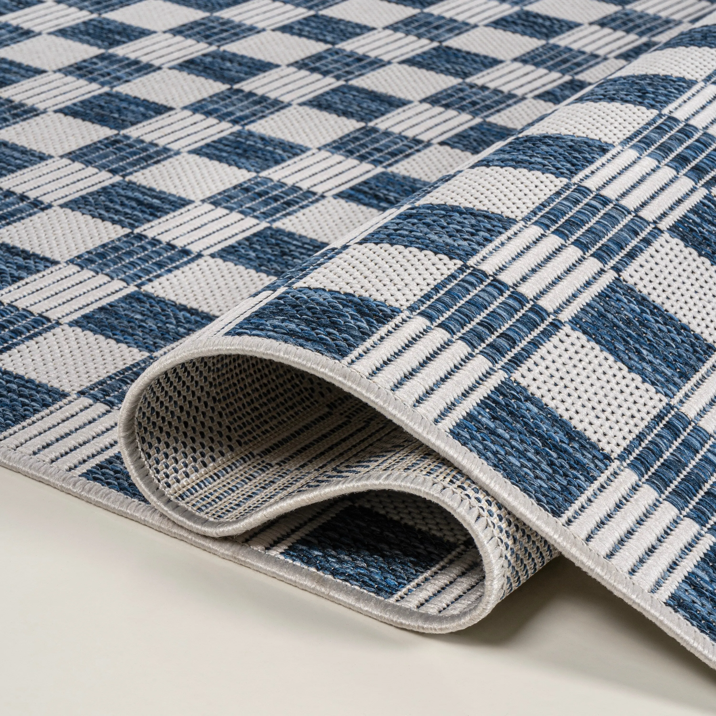 JONATHAN Y Maribel Traditional Cottage Checkerboard Green/Cream Indoor/Outdoor Area Rug