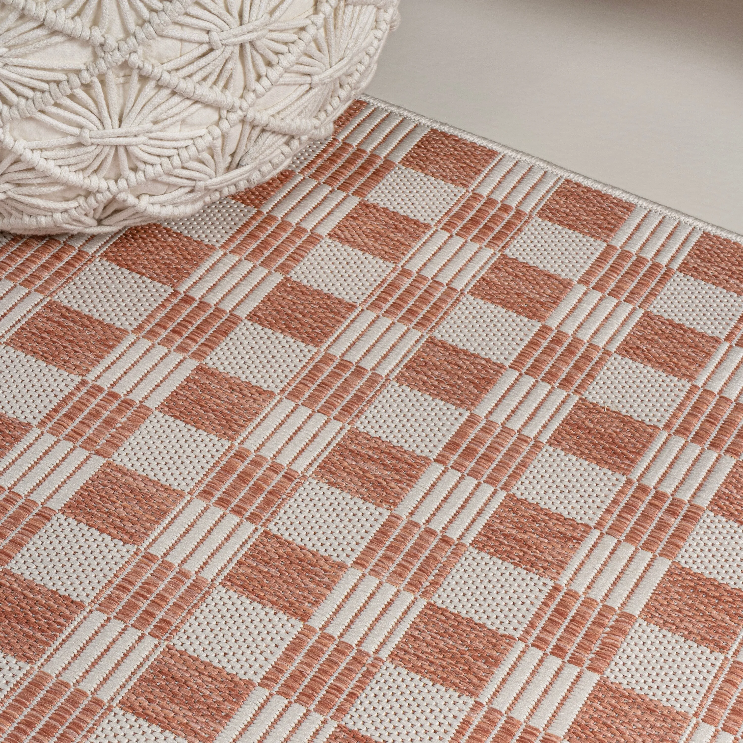 JONATHAN Y Maribel Traditional Cottage Checkerboard Green/Cream Indoor/Outdoor Area Rug