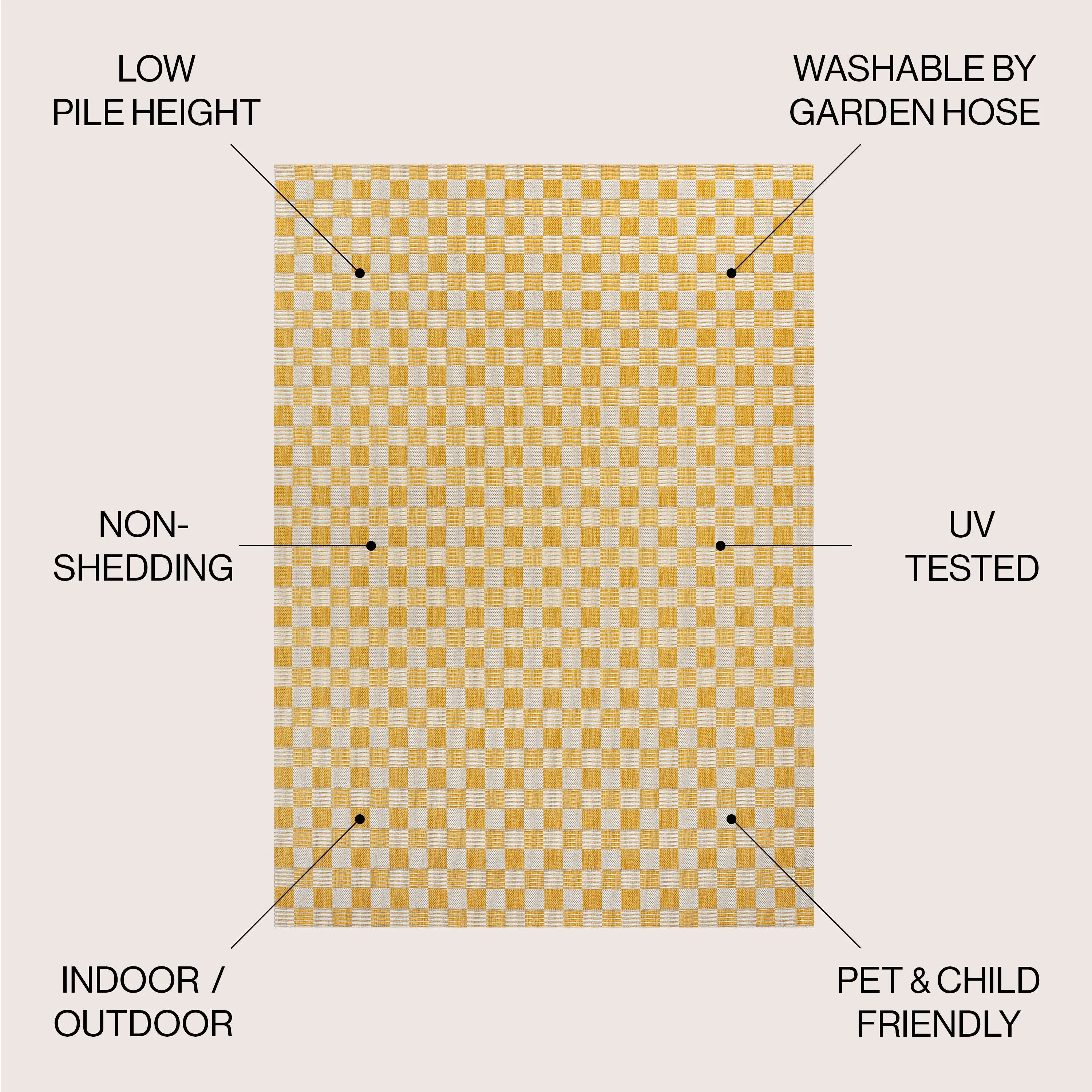 JONATHAN Y Maribel Traditional Cottage Checkerboard Green/Cream Indoor/Outdoor Area Rug
