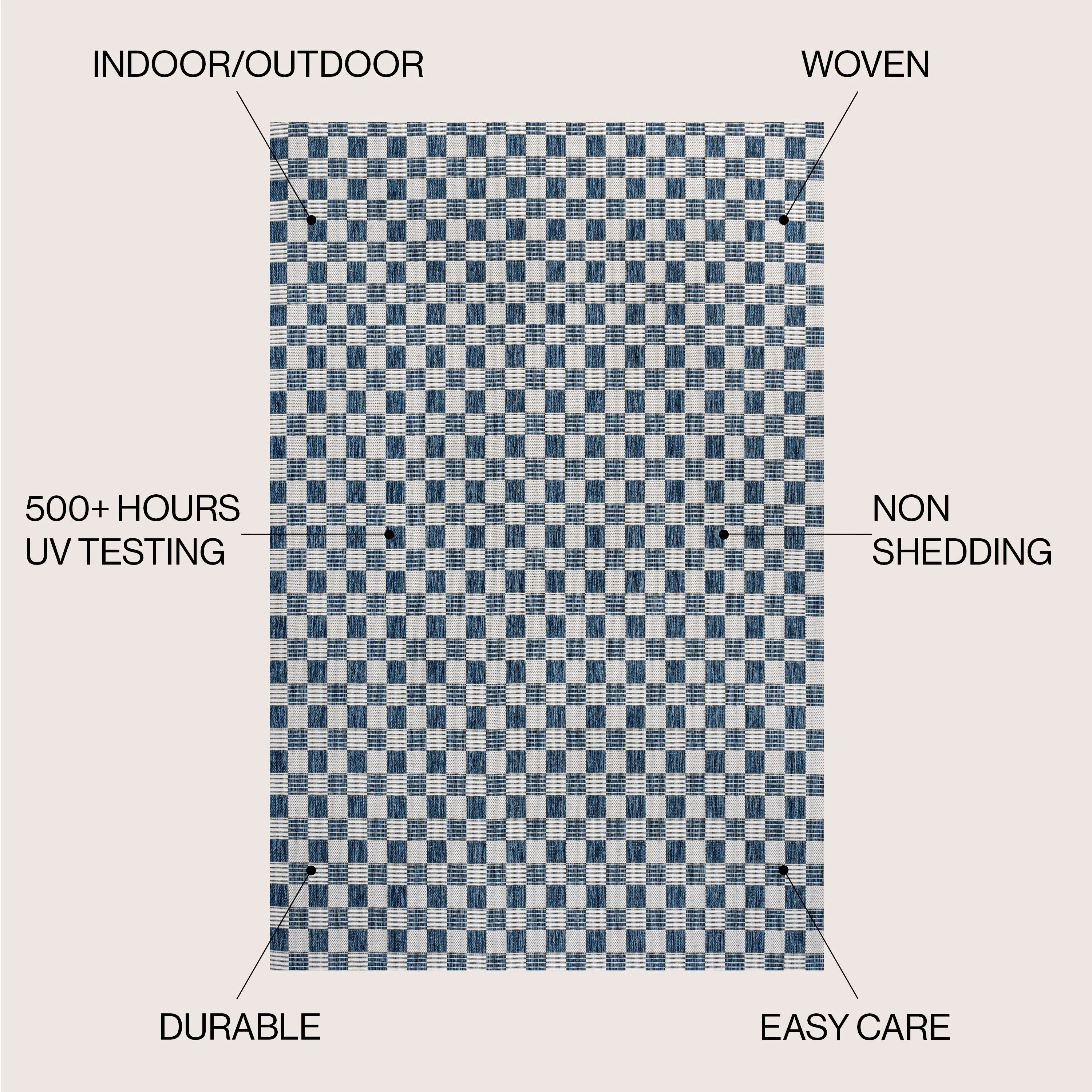 JONATHAN Y Maribel Traditional Cottage Checkerboard Green/Cream Indoor/Outdoor Area Rug