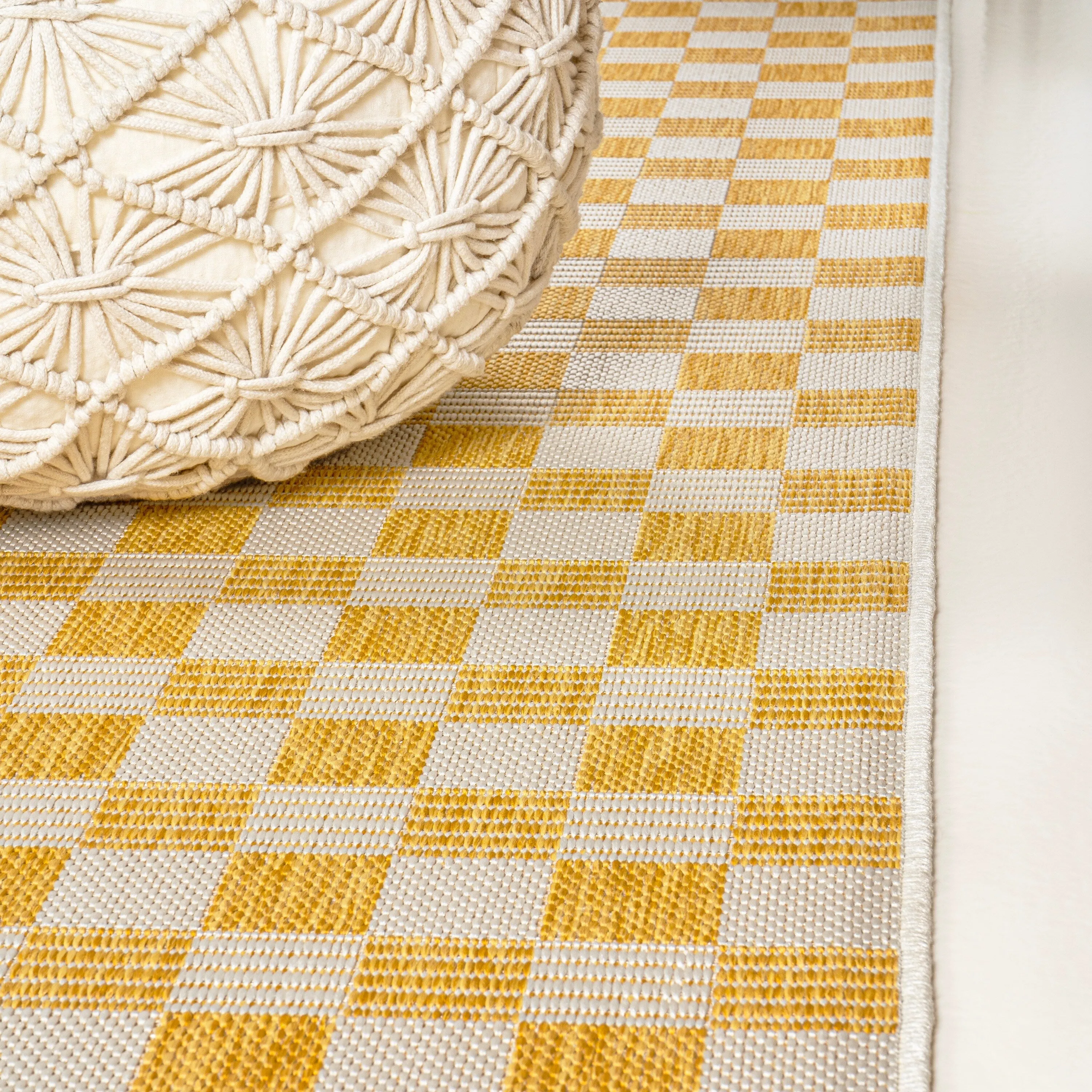 JONATHAN Y Maribel Traditional Cottage Checkerboard Green/Cream Indoor/Outdoor Area Rug