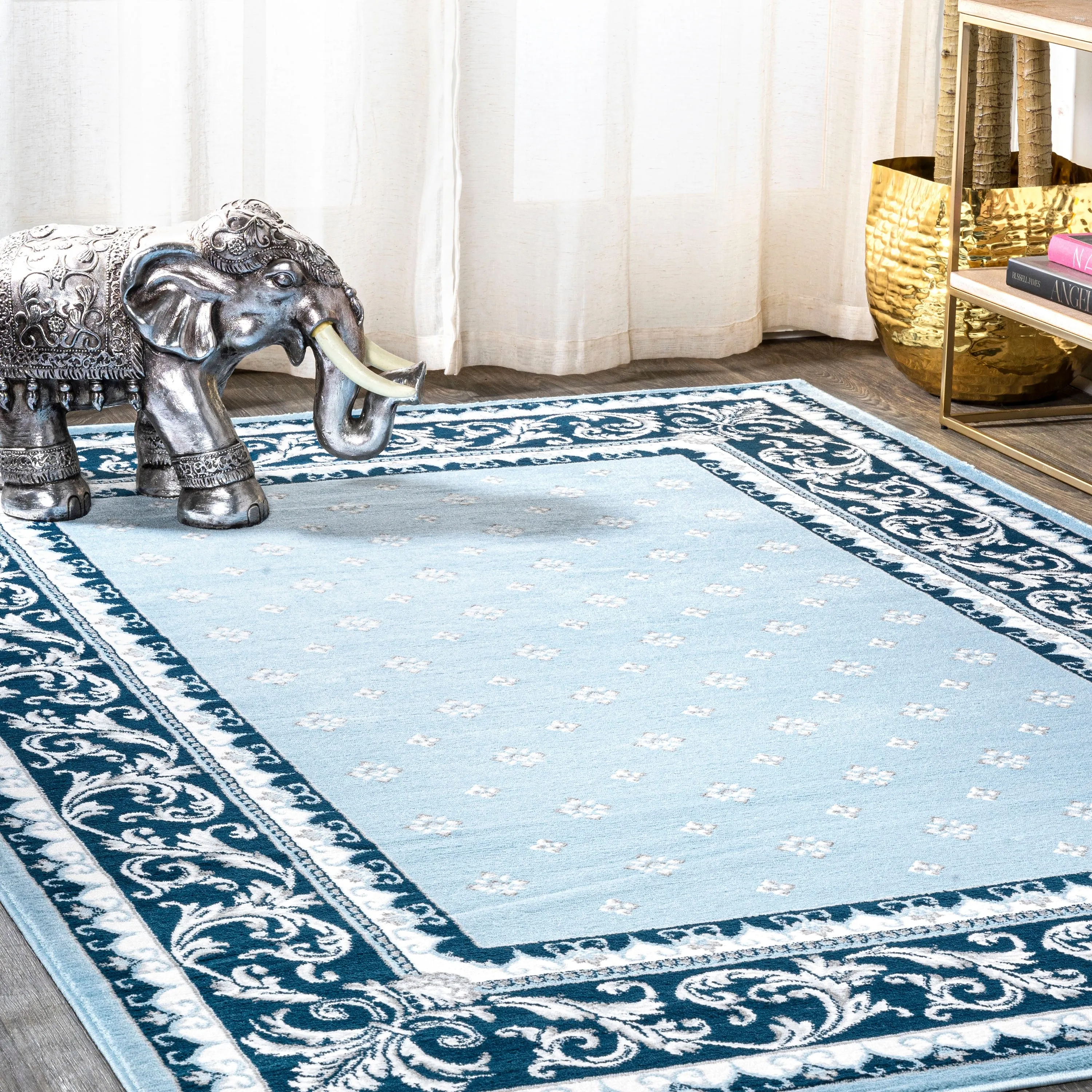 JONATHAN Y Marrakesh French Border Area Rug