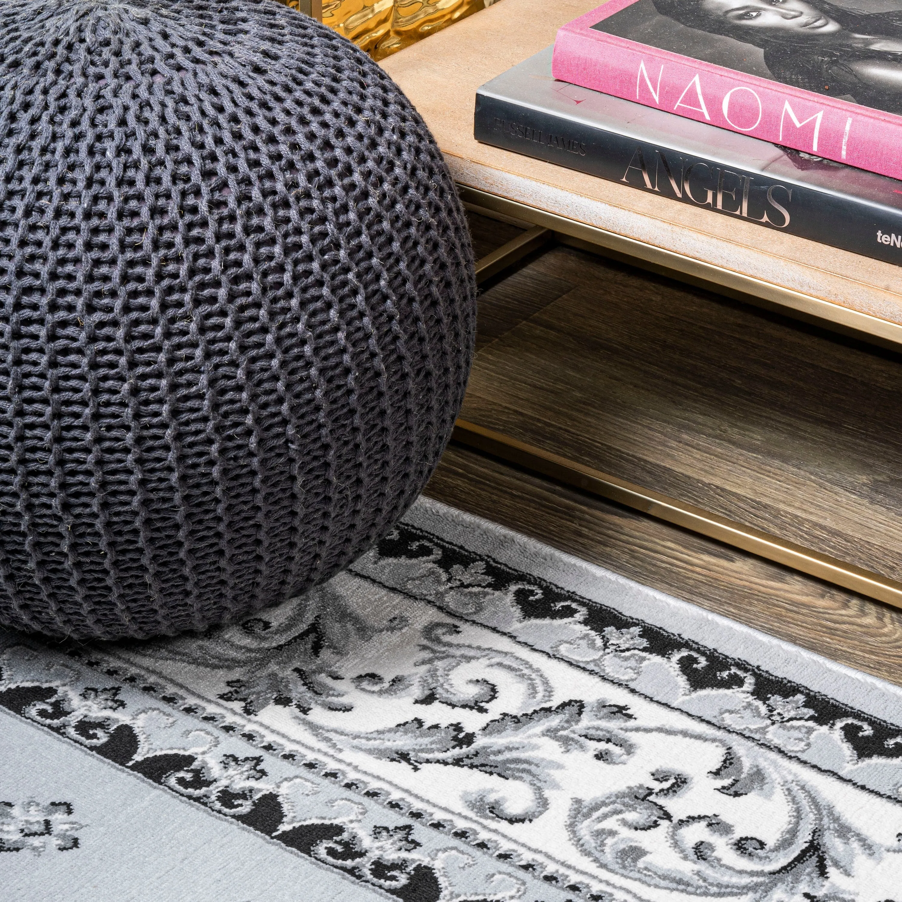 JONATHAN Y Marrakesh French Border Area Rug