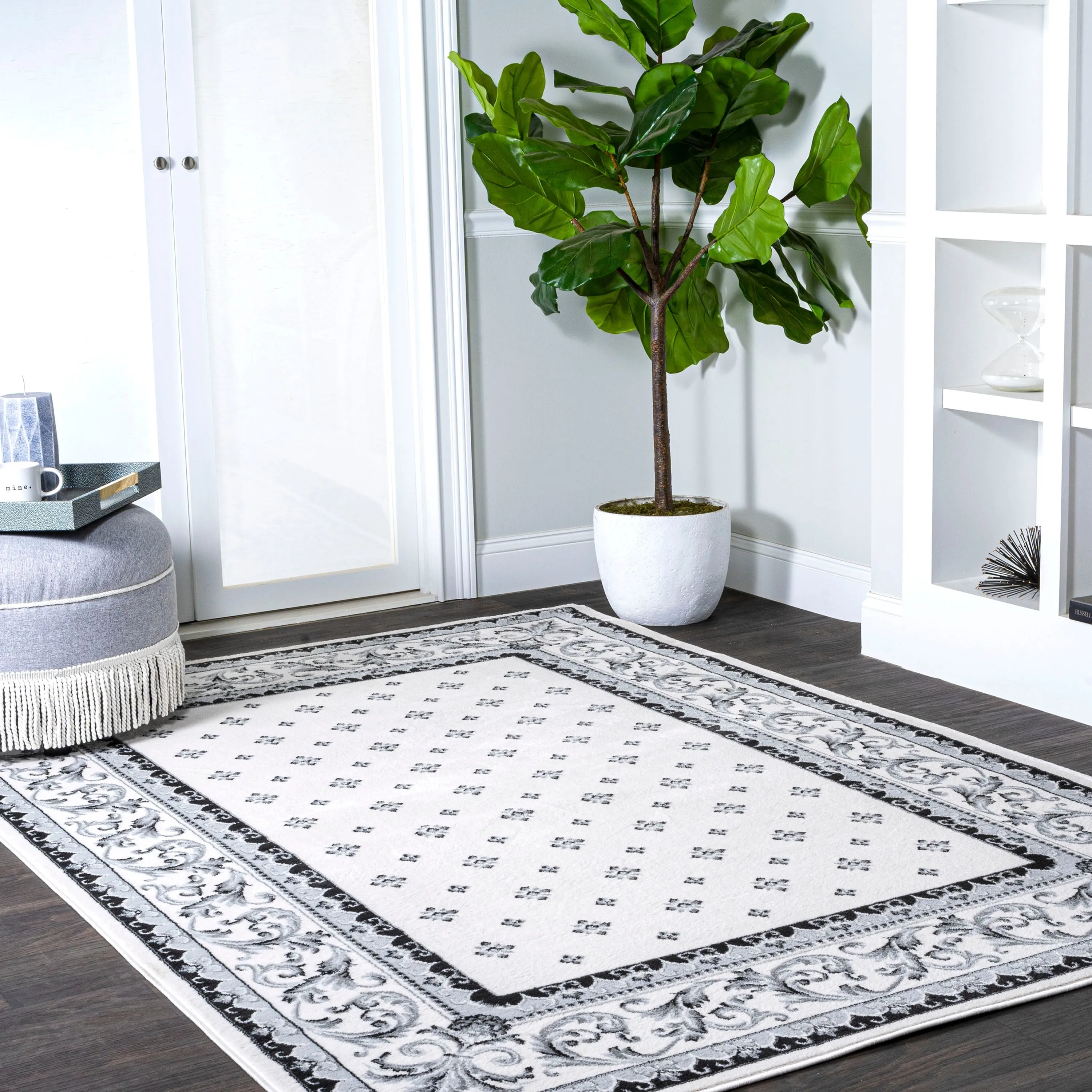 JONATHAN Y Marrakesh French Border Area Rug