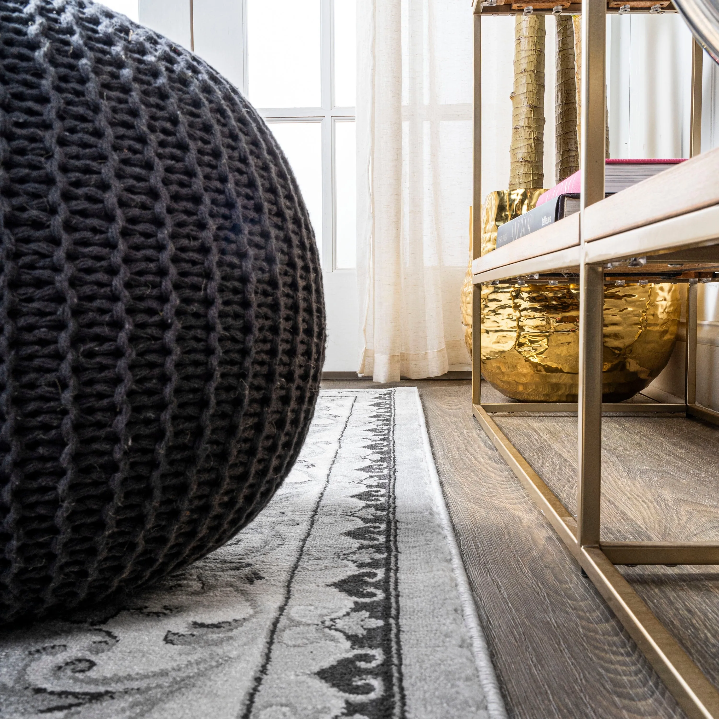 JONATHAN Y Marrakesh French Border Area Rug