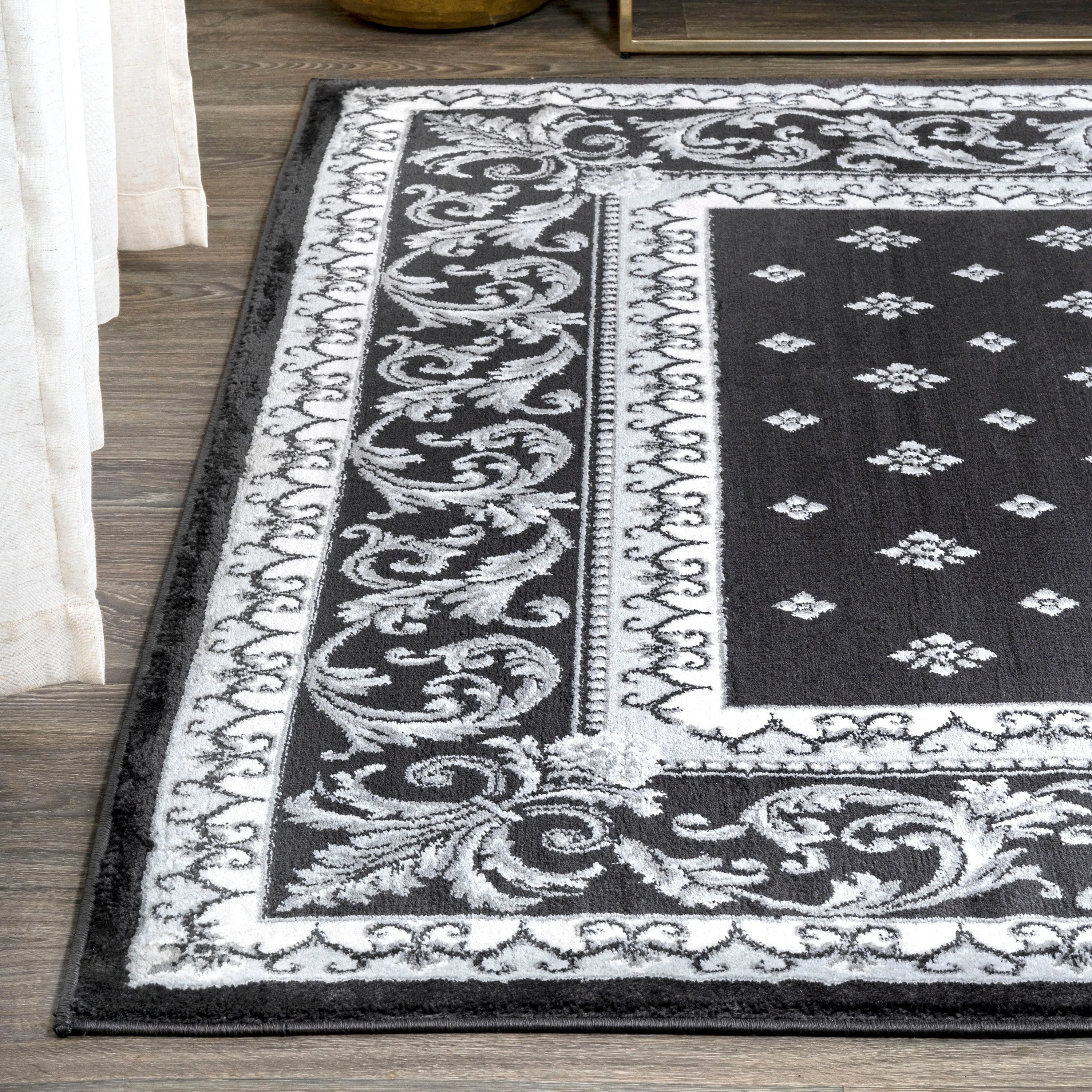 JONATHAN Y Marrakesh French Border Area Rug