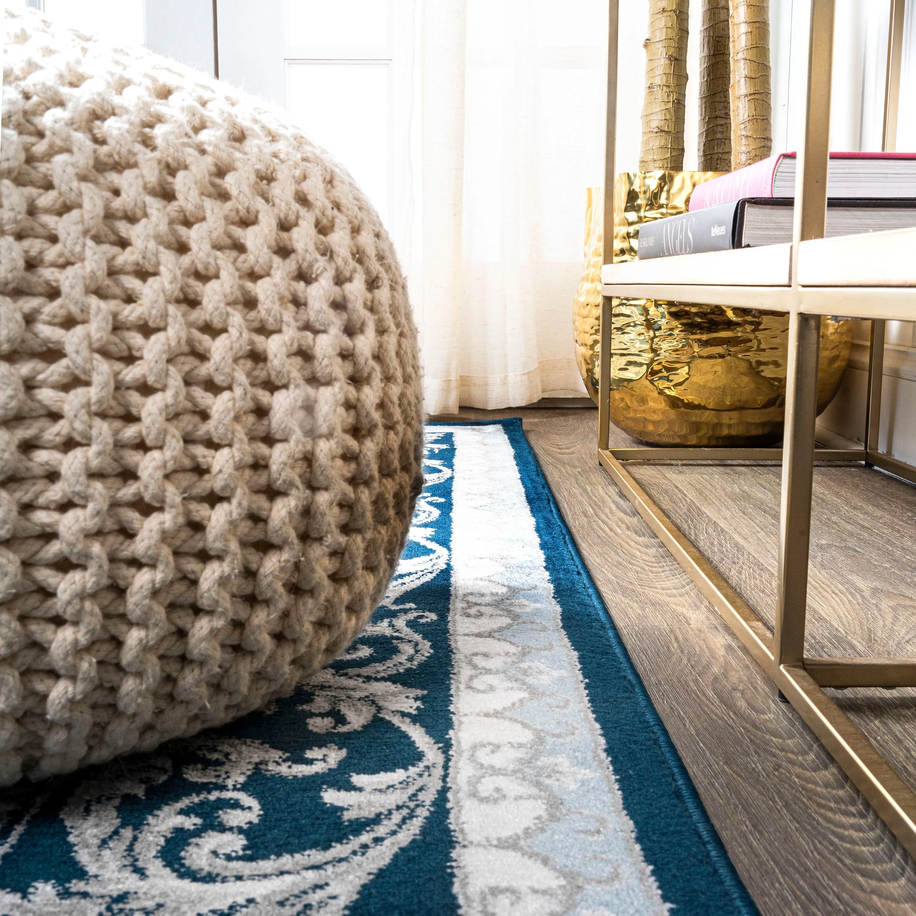 JONATHAN Y Marrakesh French Border Area Rug