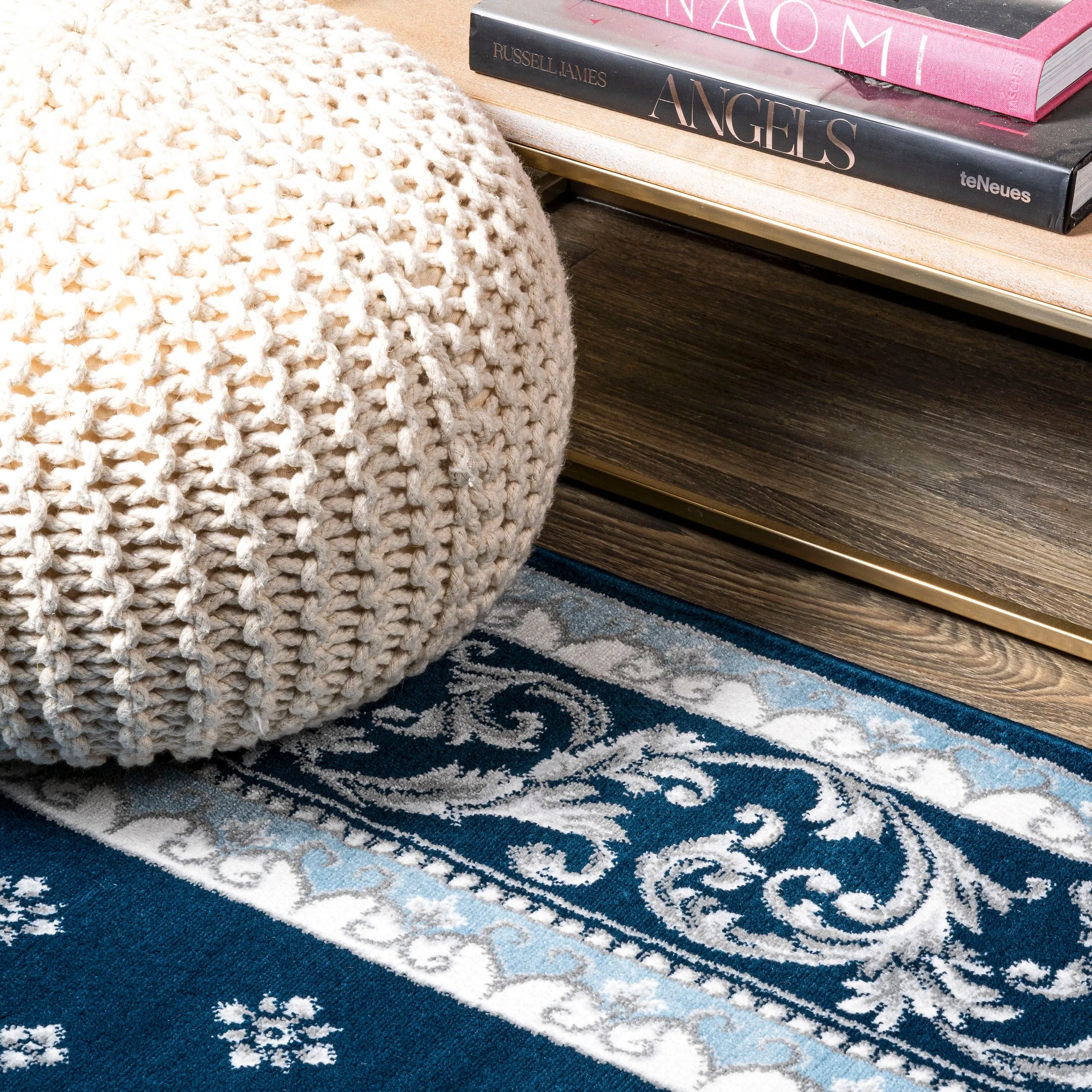 JONATHAN Y Marrakesh French Border Area Rug