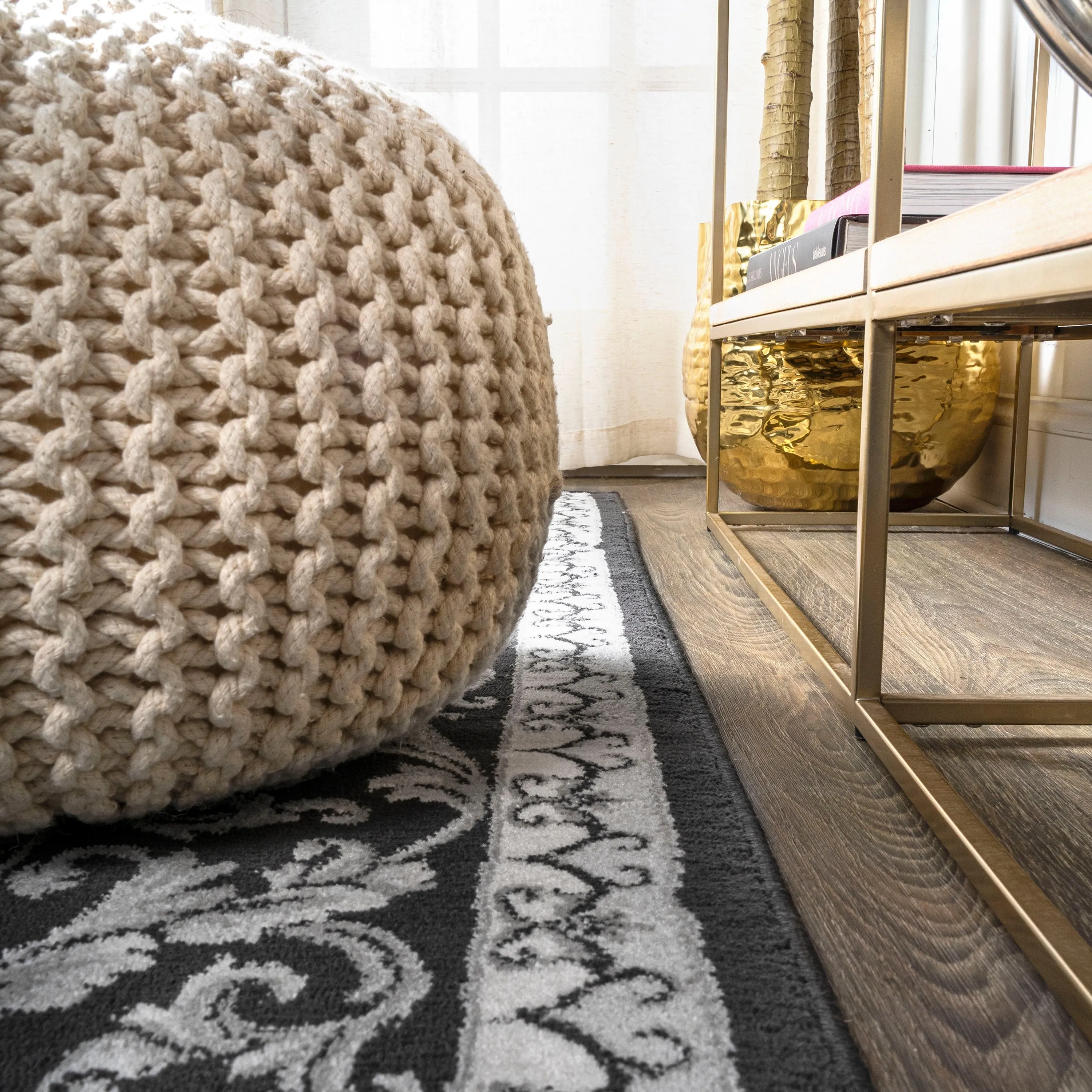 JONATHAN Y Marrakesh French Border Area Rug