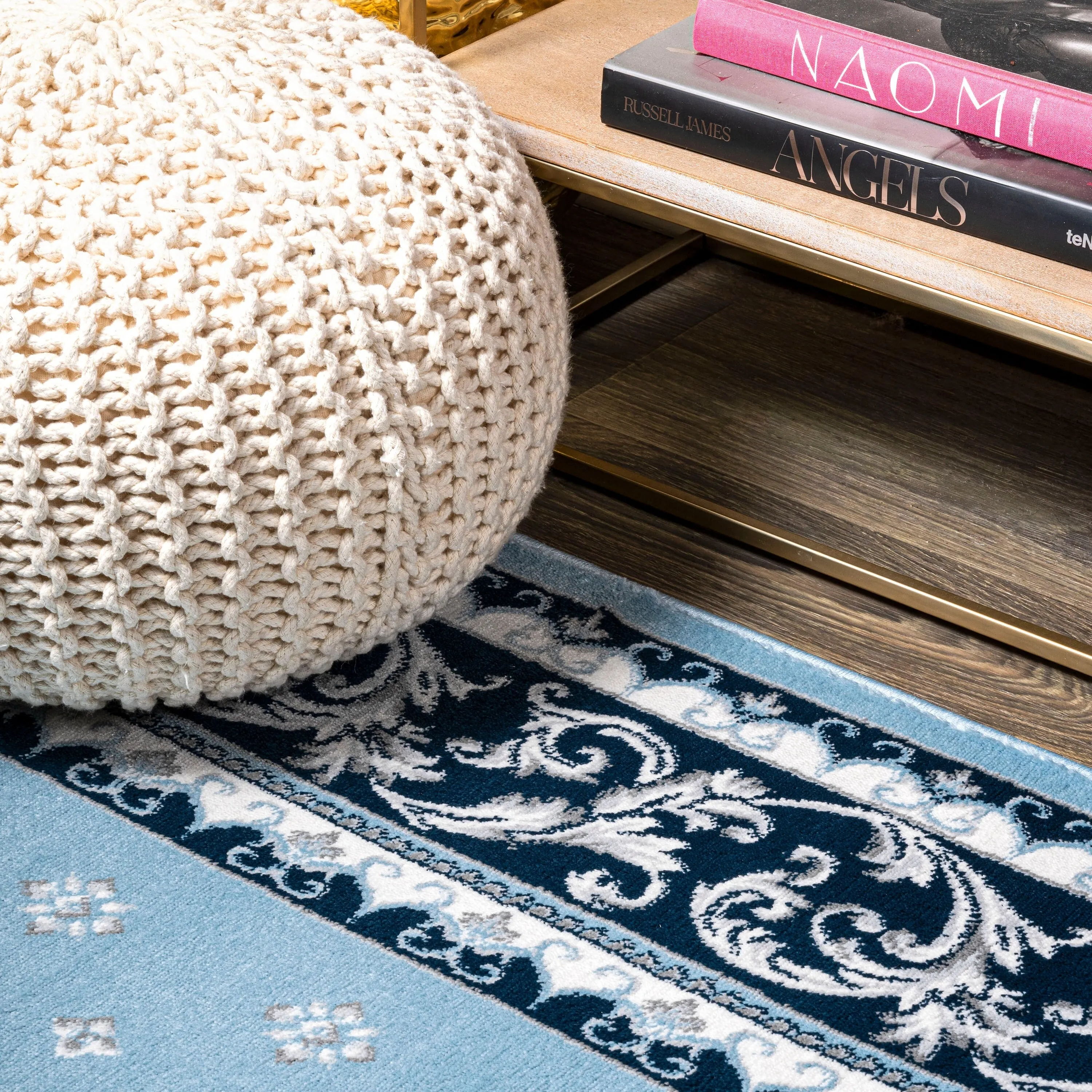 JONATHAN Y Marrakesh French Border Area Rug