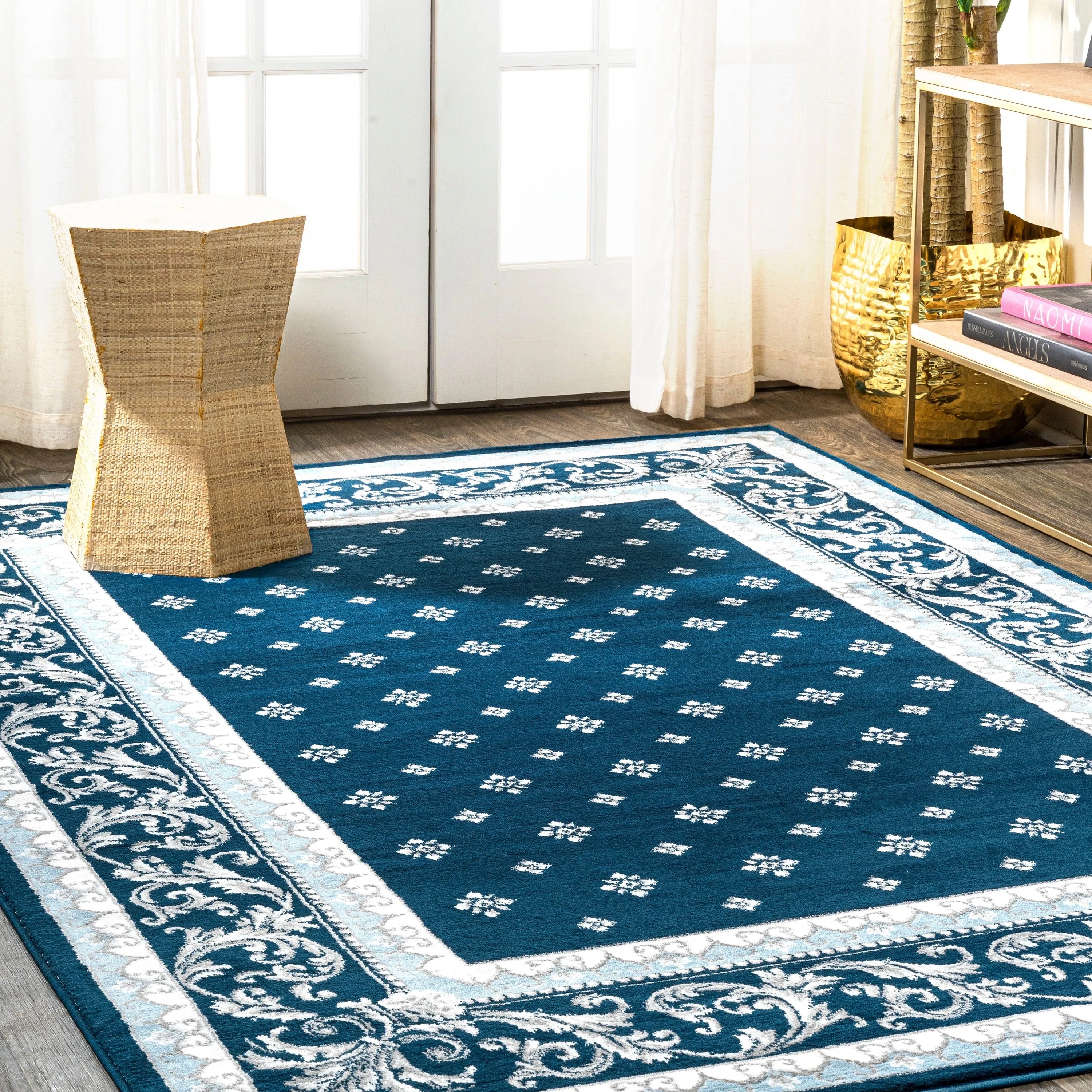 JONATHAN Y Marrakesh French Border Area Rug