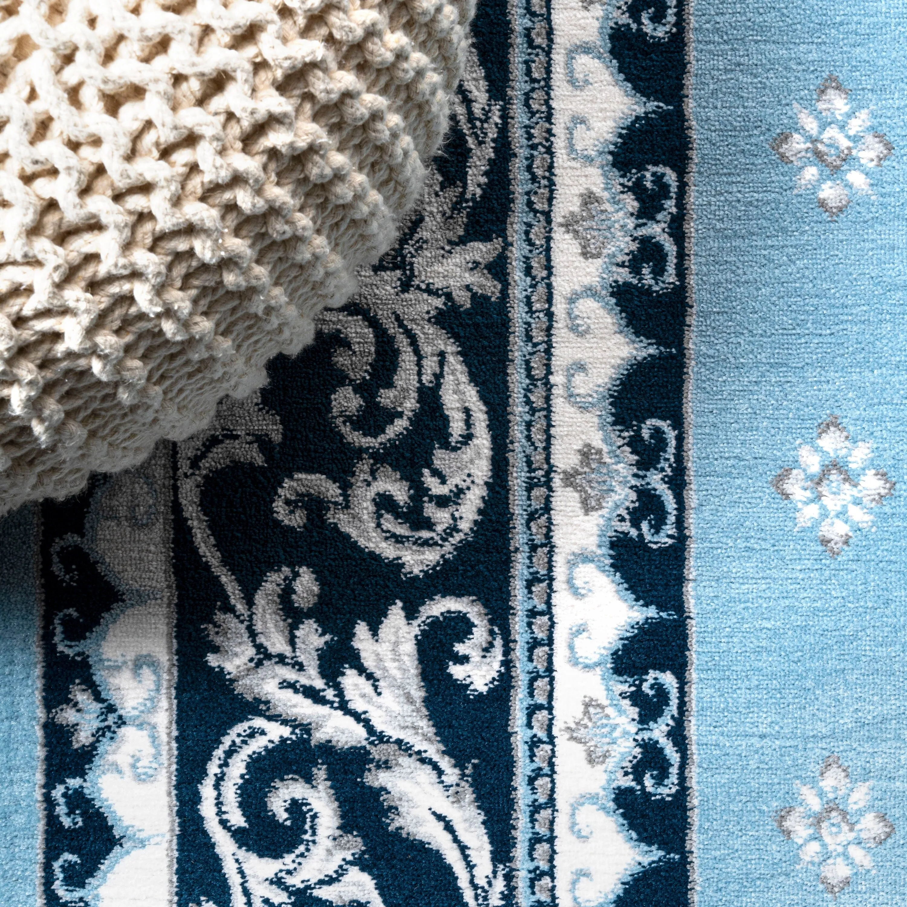 JONATHAN Y Marrakesh French Border Area Rug