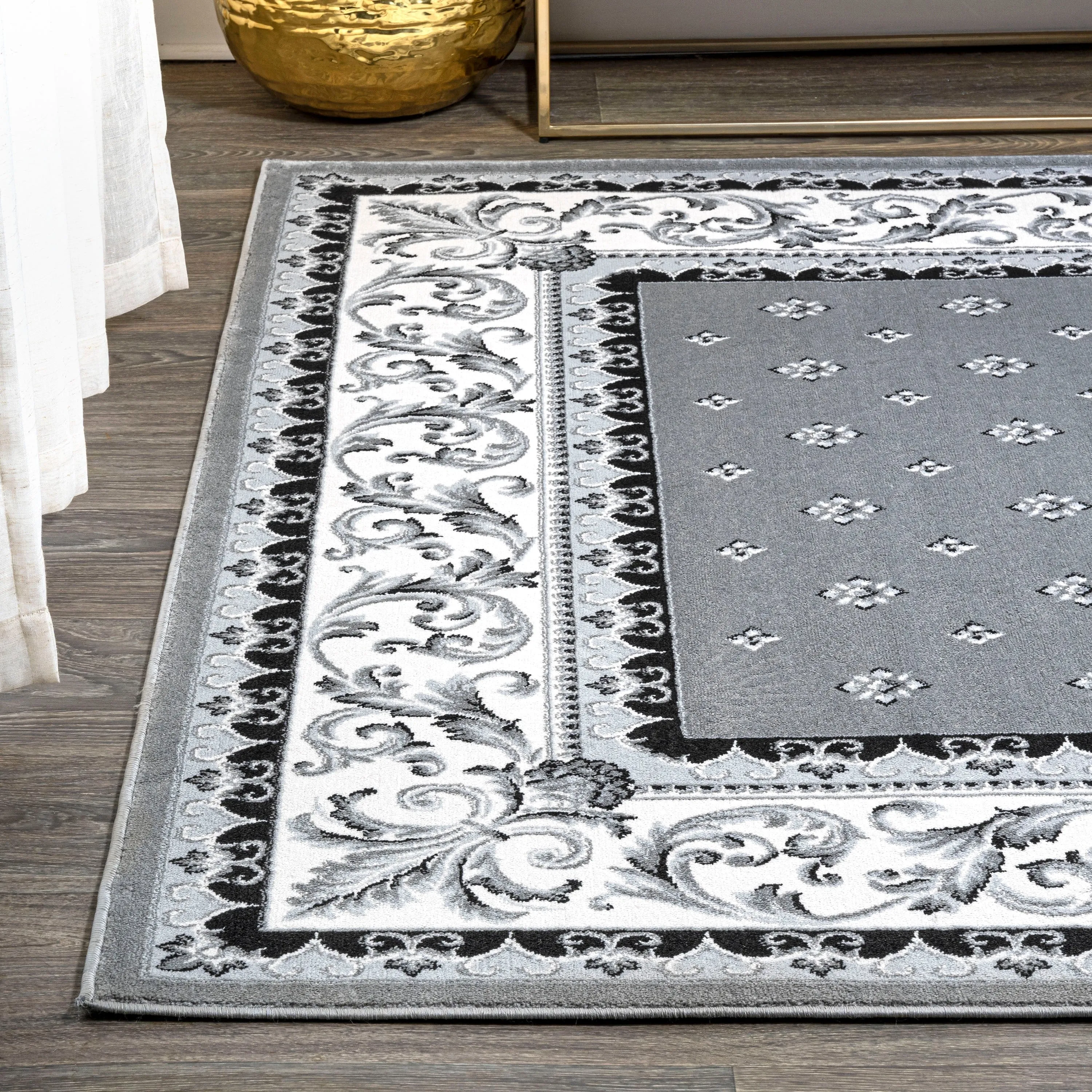JONATHAN Y Marrakesh French Border Area Rug