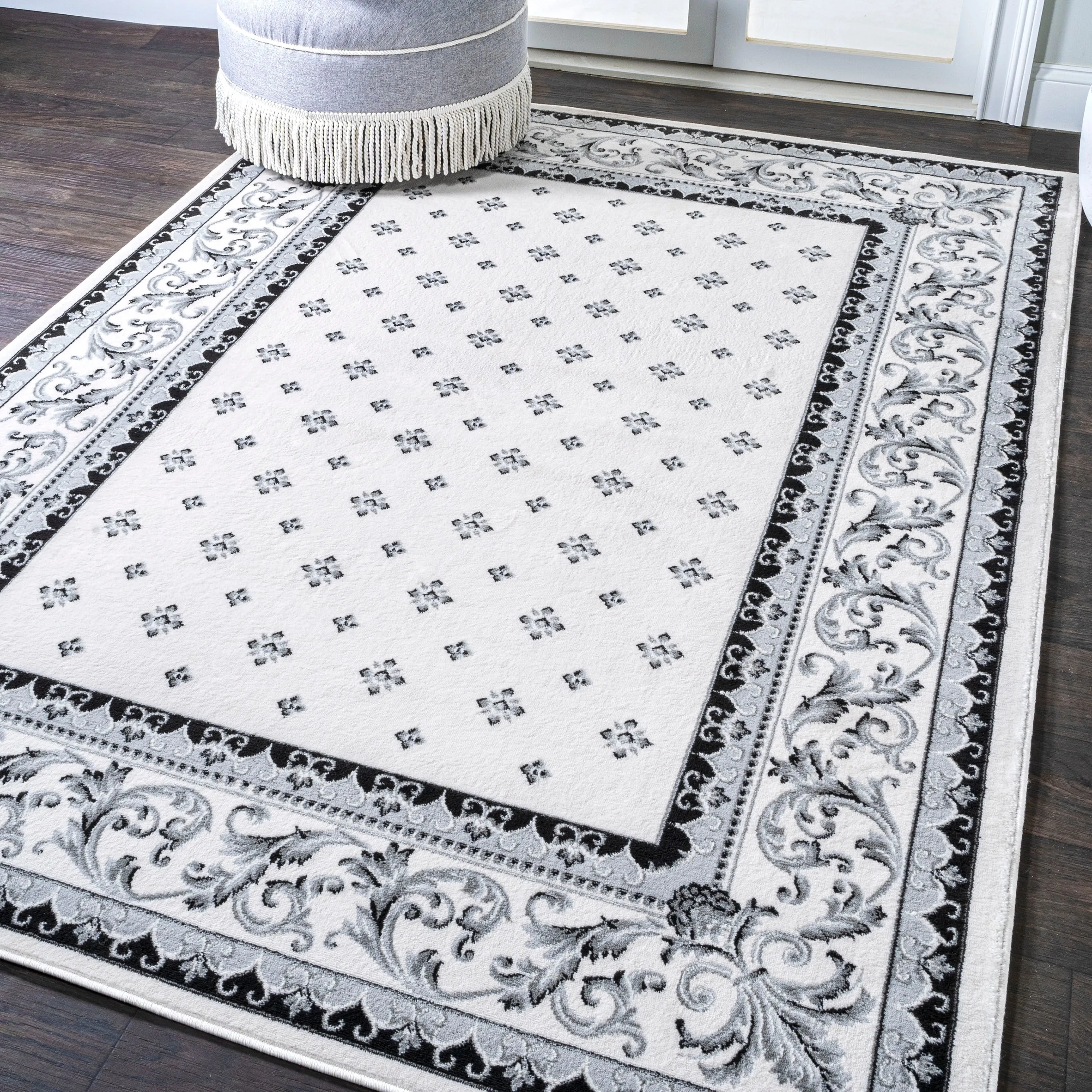 JONATHAN Y Marrakesh French Border Area Rug