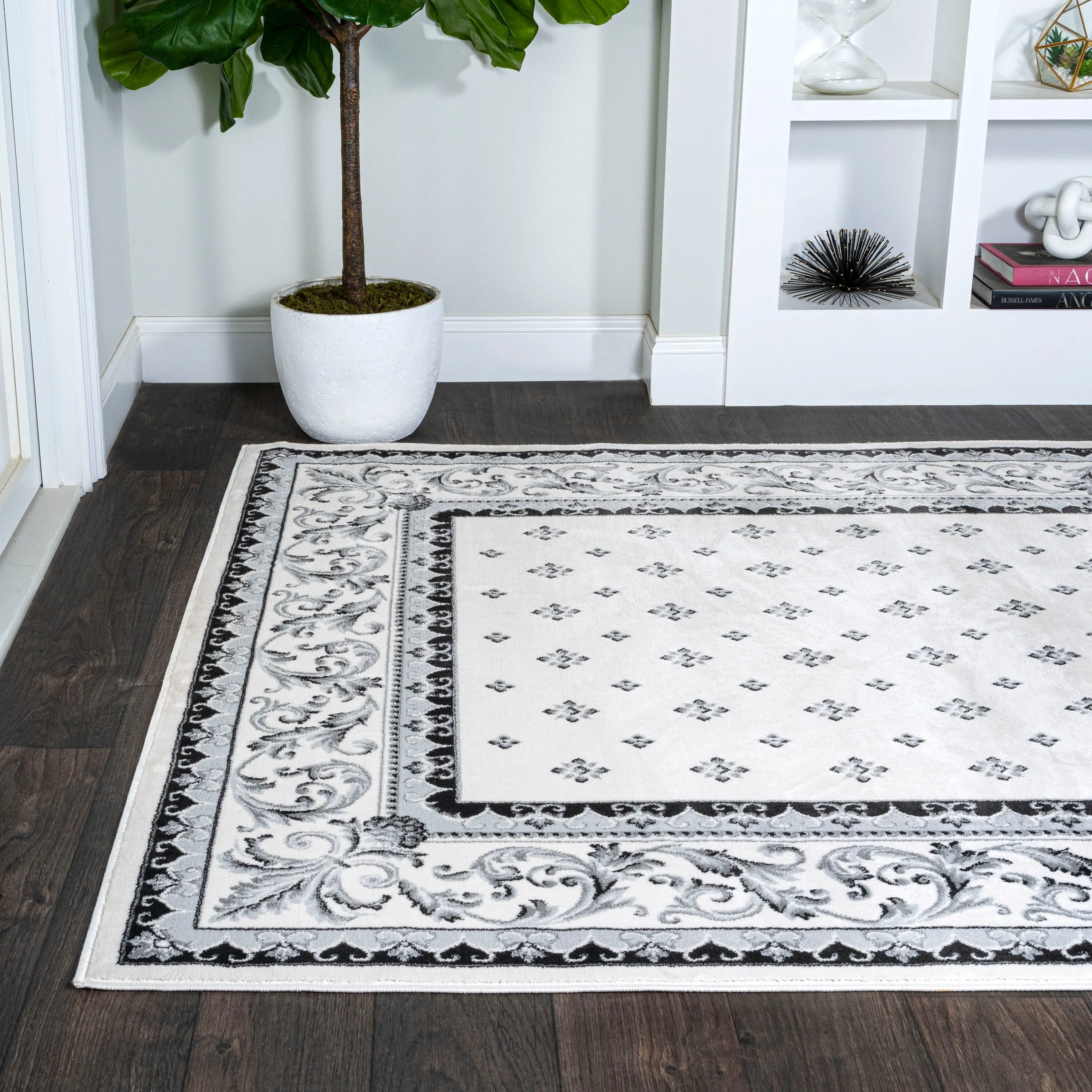 JONATHAN Y Marrakesh French Border Area Rug
