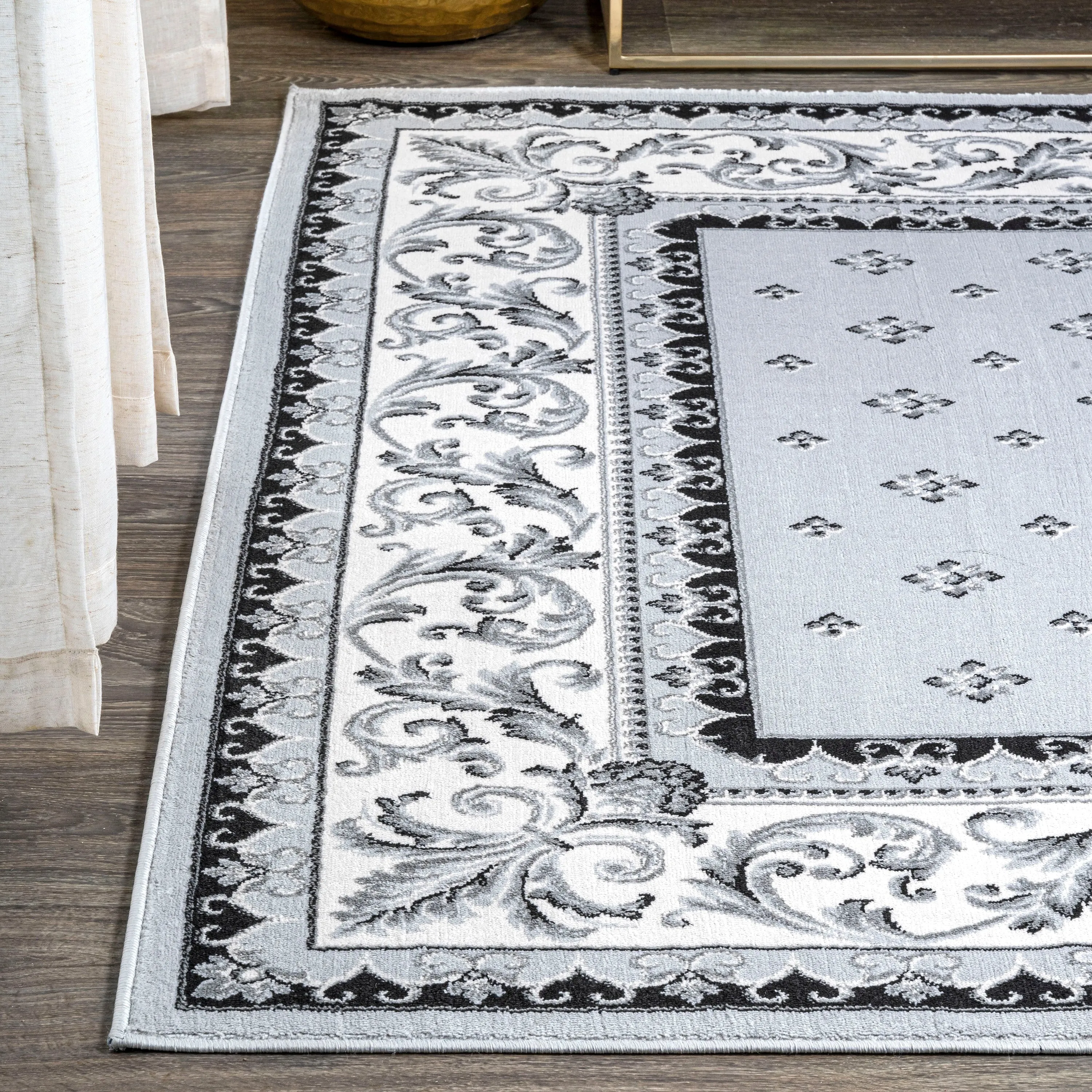 JONATHAN Y Marrakesh French Border Area Rug