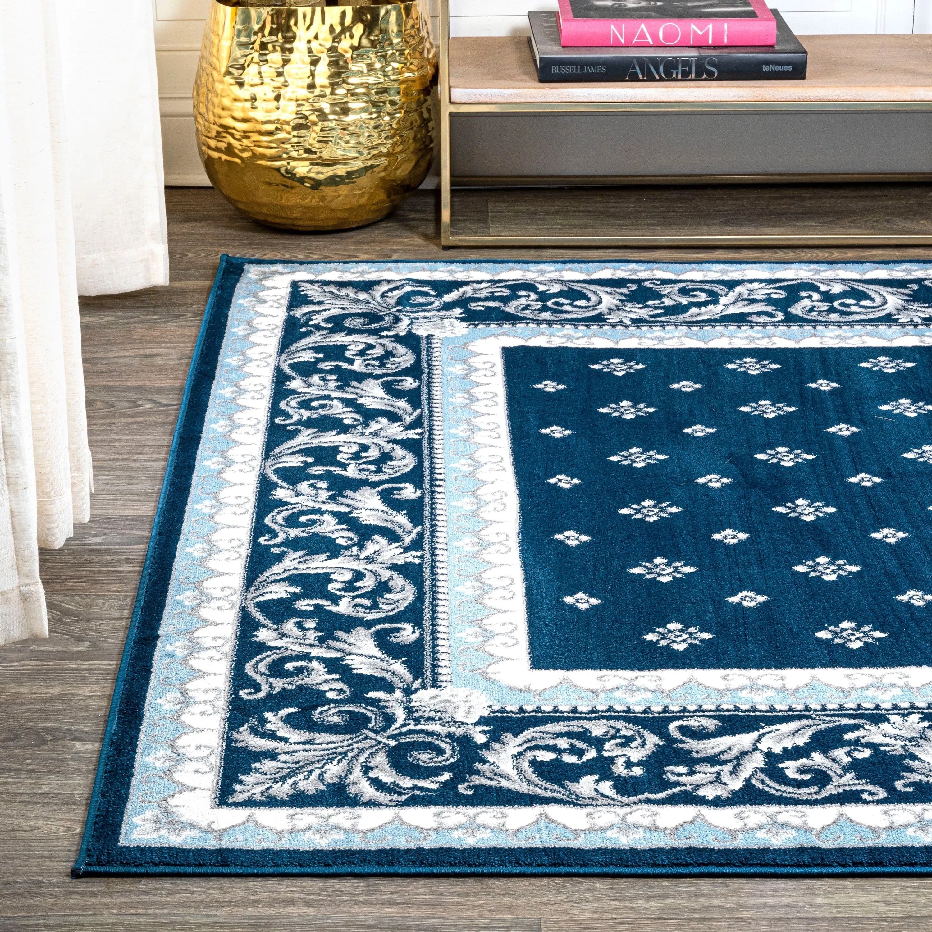 JONATHAN Y Marrakesh French Border Area Rug