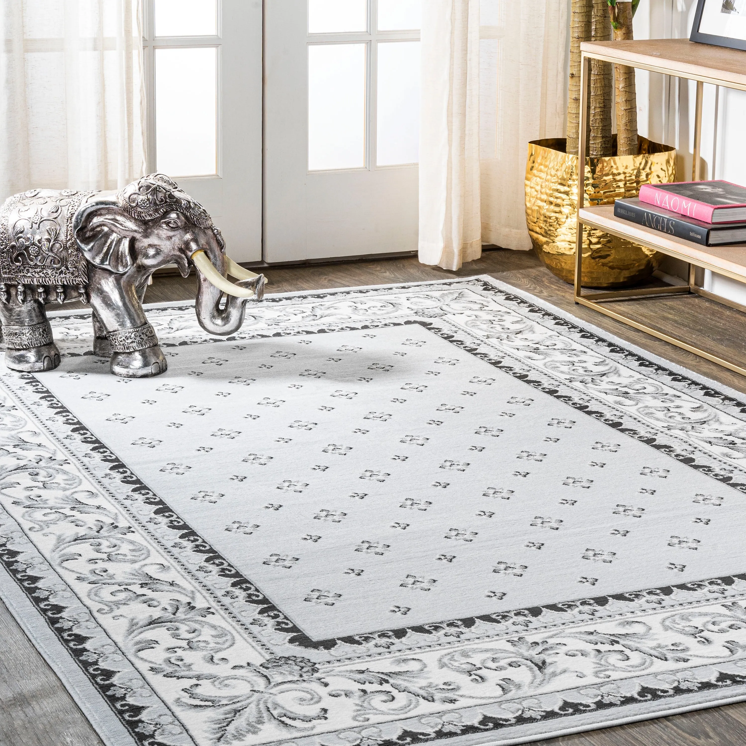 JONATHAN Y Marrakesh French Border Area Rug