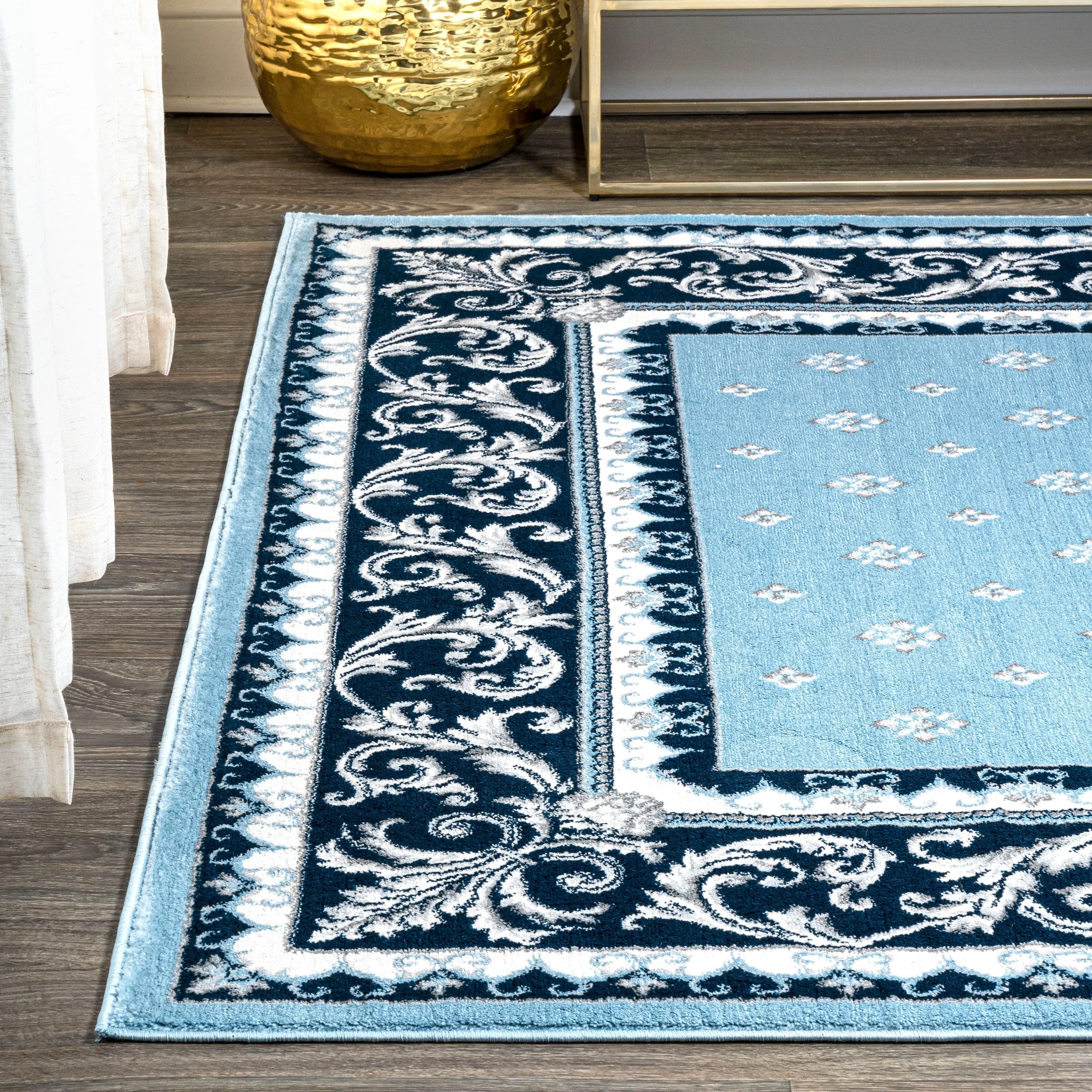 JONATHAN Y Marrakesh French Border Area Rug