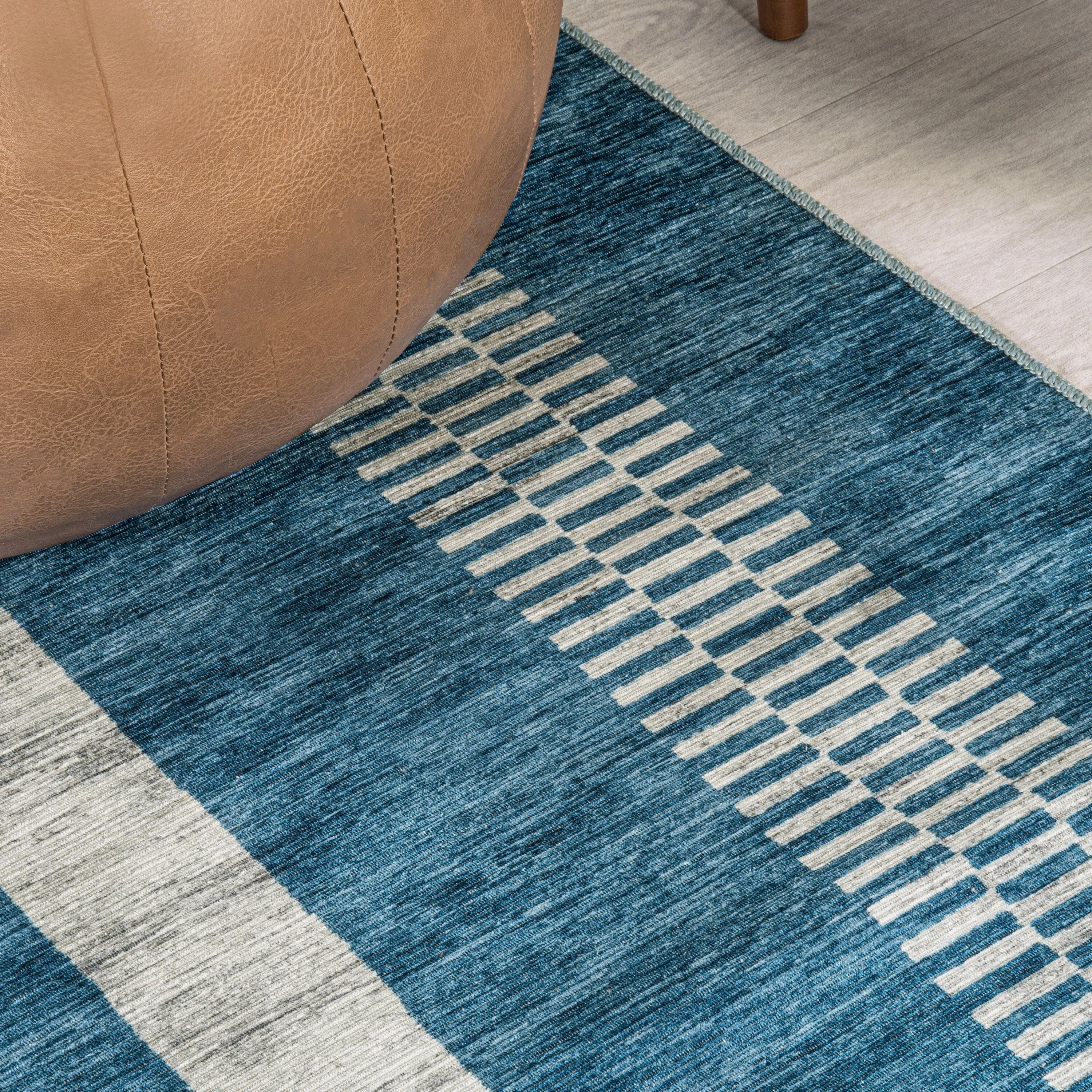JONATHAN Y Timantii Bohemian Medallion Textured Weave Machine Washable Area Rug