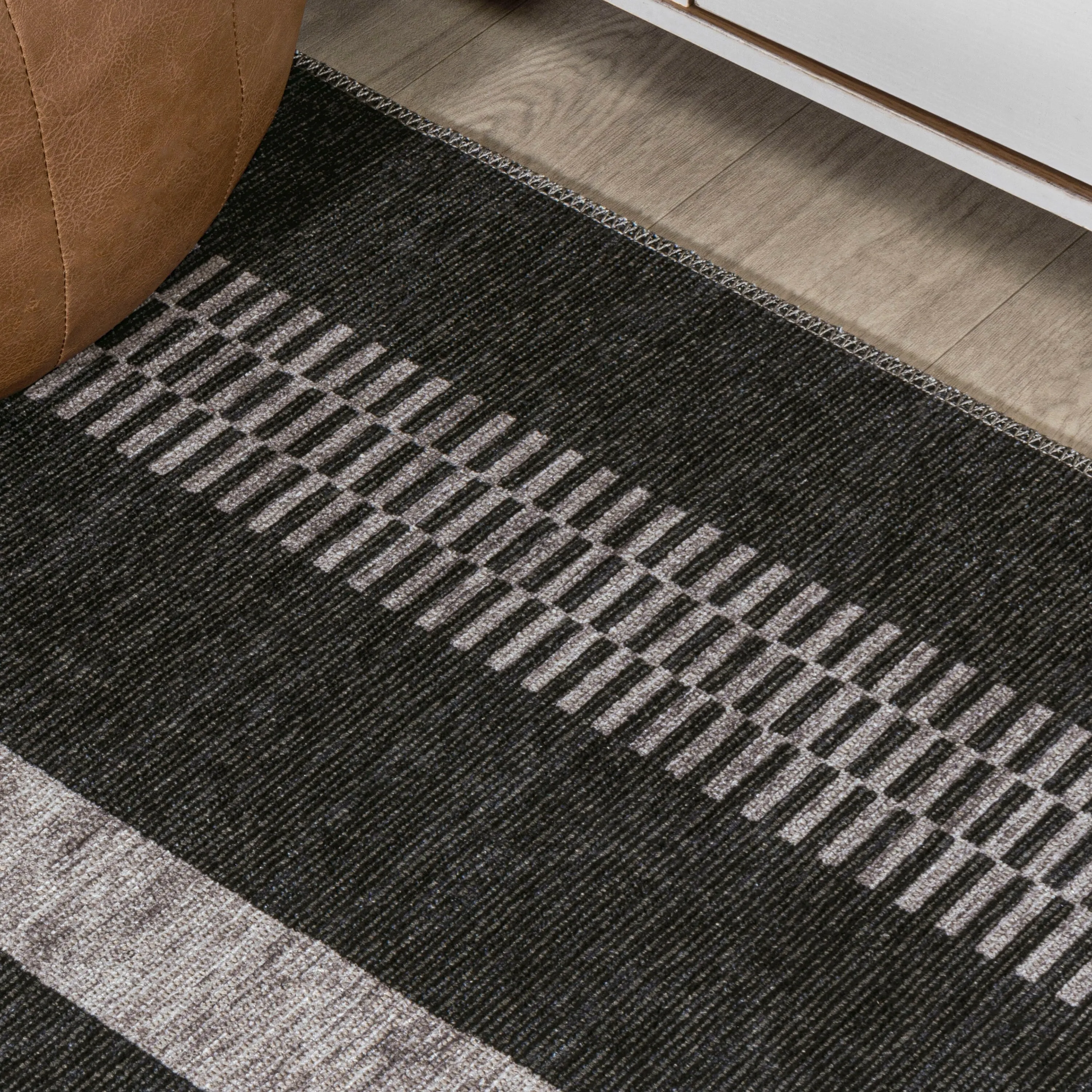 JONATHAN Y Timantii Bohemian Medallion Textured Weave Machine Washable Area Rug
