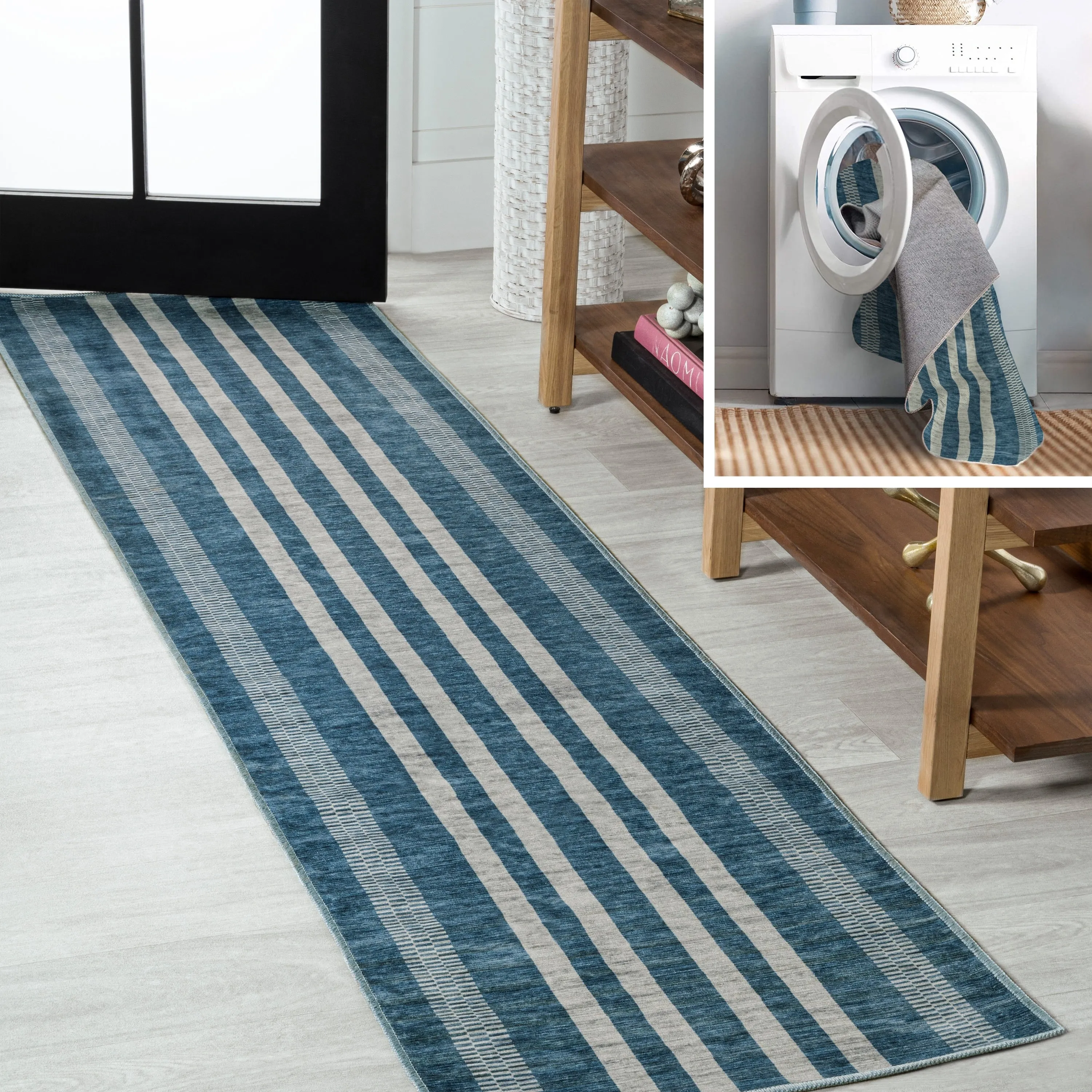 JONATHAN Y Timantii Bohemian Medallion Textured Weave Machine Washable Area Rug