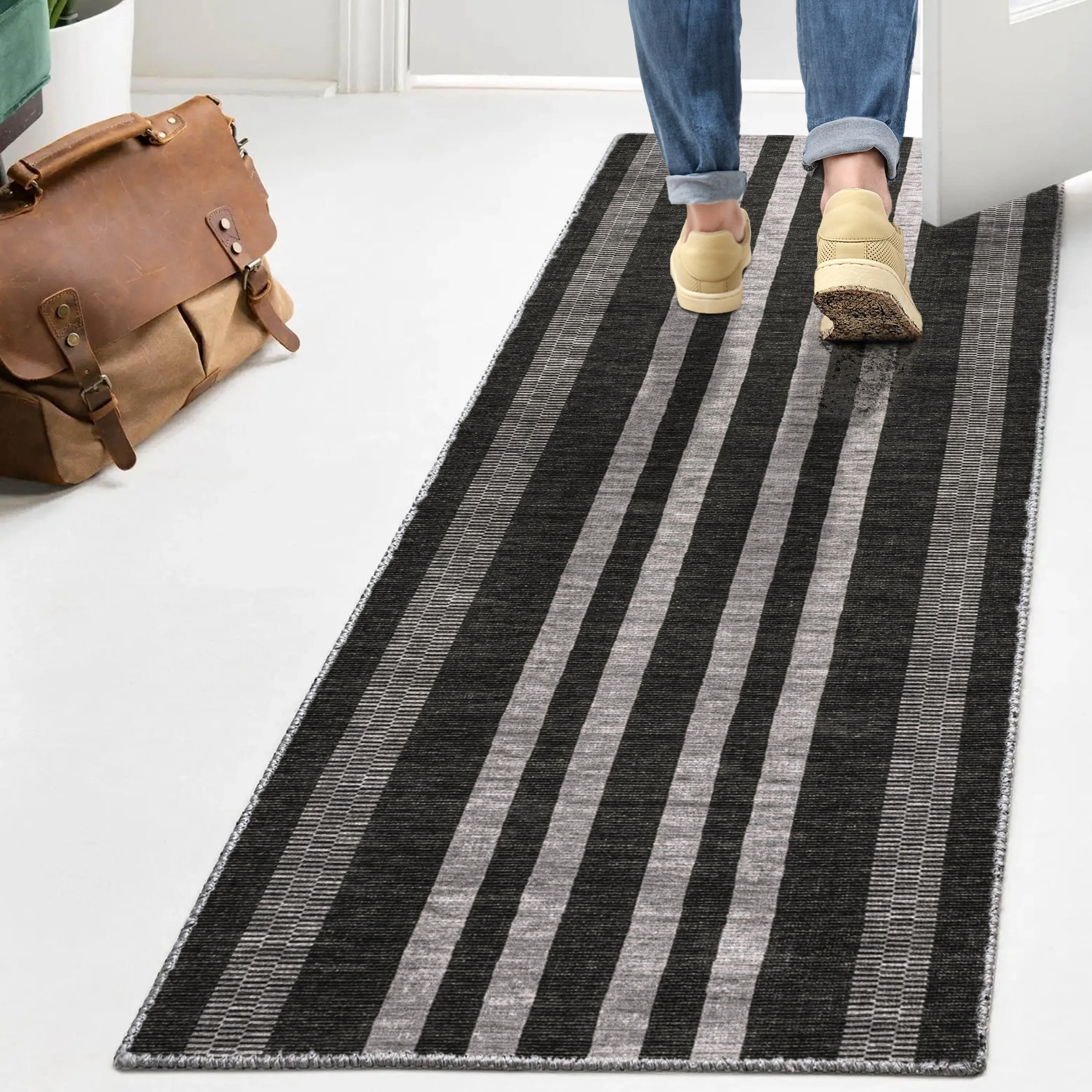 JONATHAN Y Timantii Bohemian Medallion Textured Weave Machine Washable Area Rug