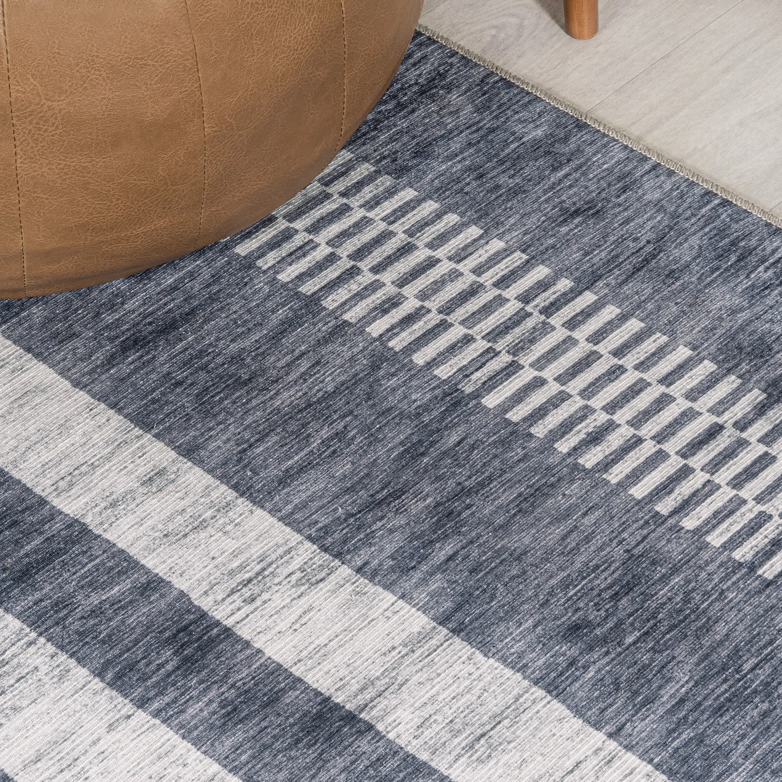 JONATHAN Y Timantii Bohemian Medallion Textured Weave Machine Washable Area Rug