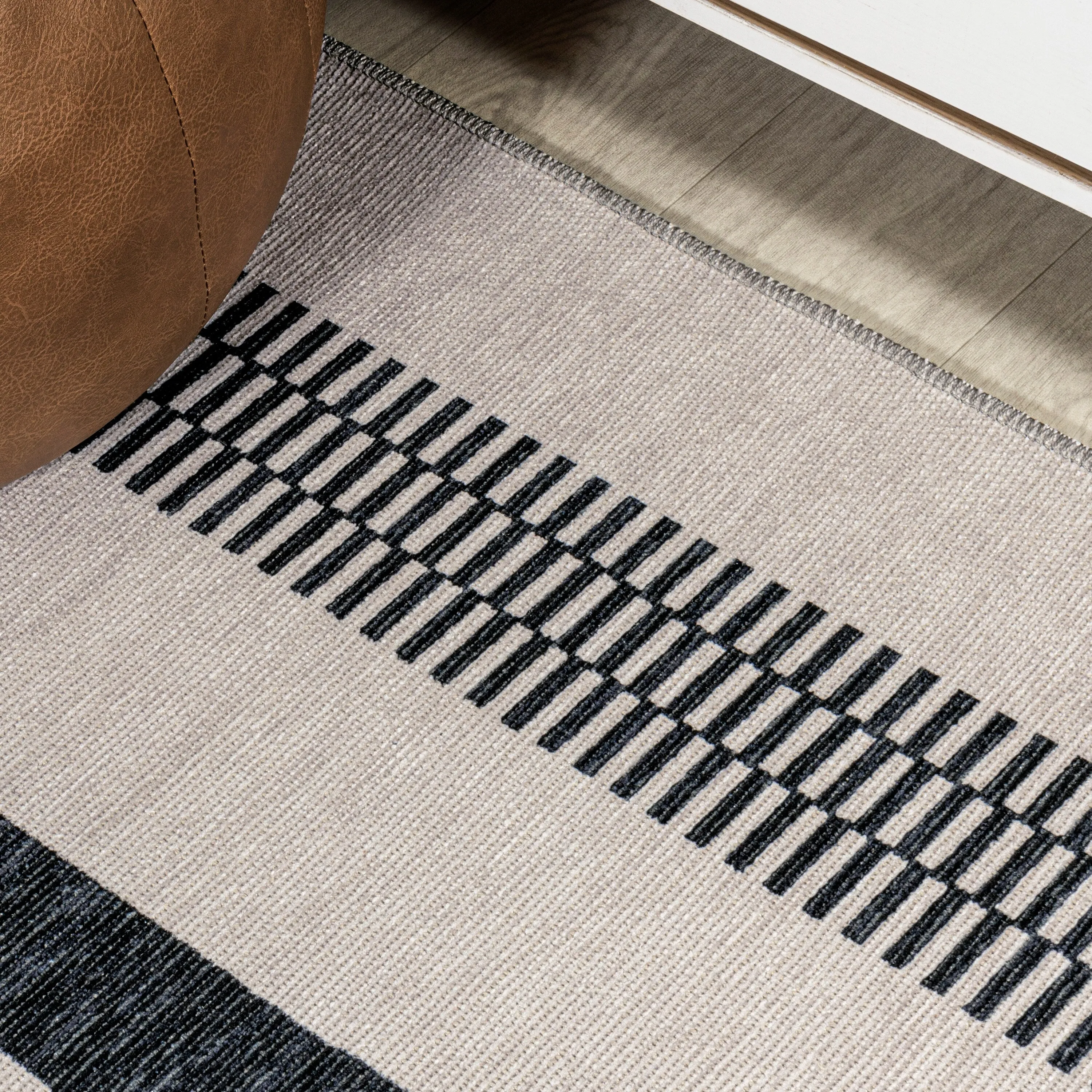 JONATHAN Y Timantii Bohemian Medallion Textured Weave Machine Washable Area Rug