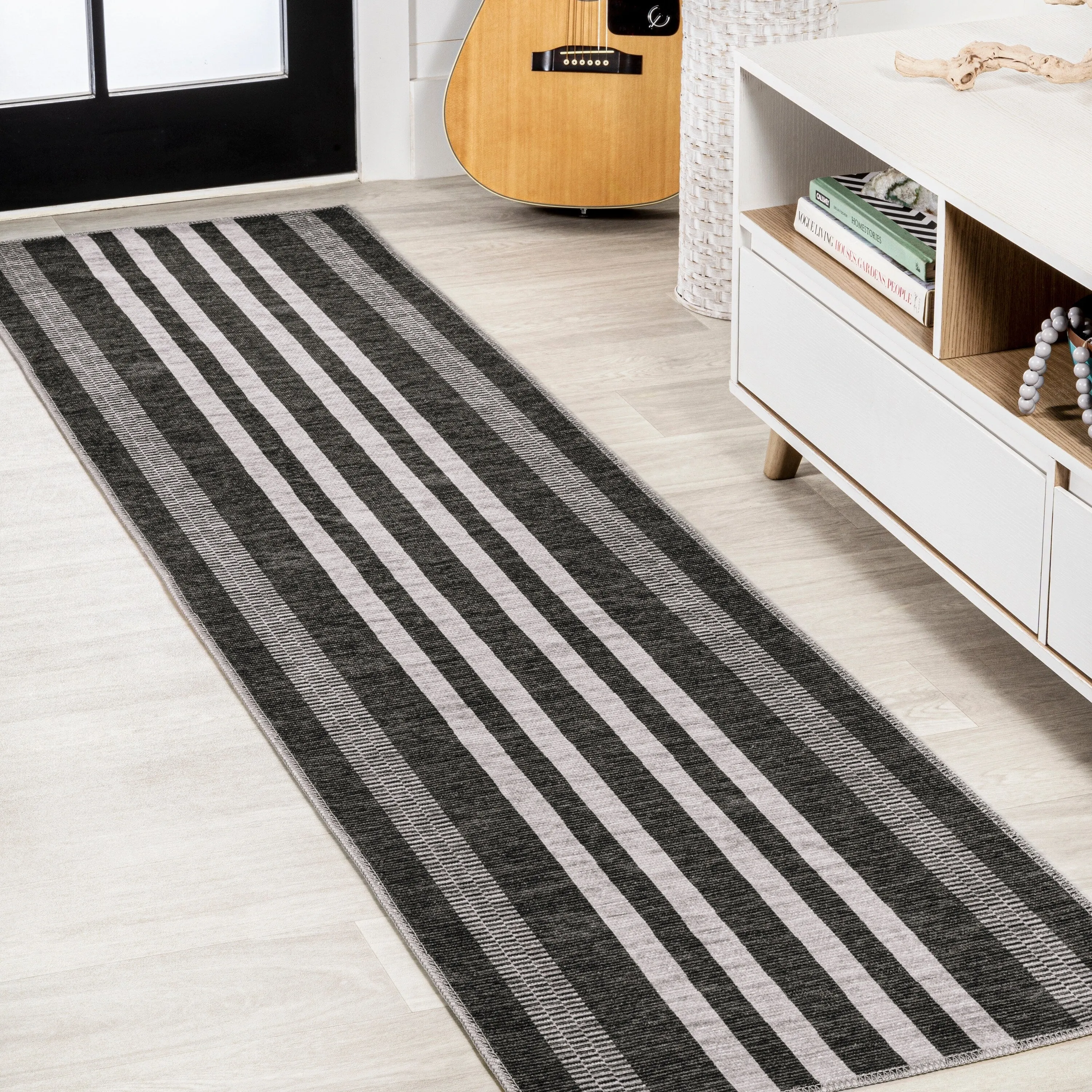 JONATHAN Y Timantii Bohemian Medallion Textured Weave Machine Washable Area Rug