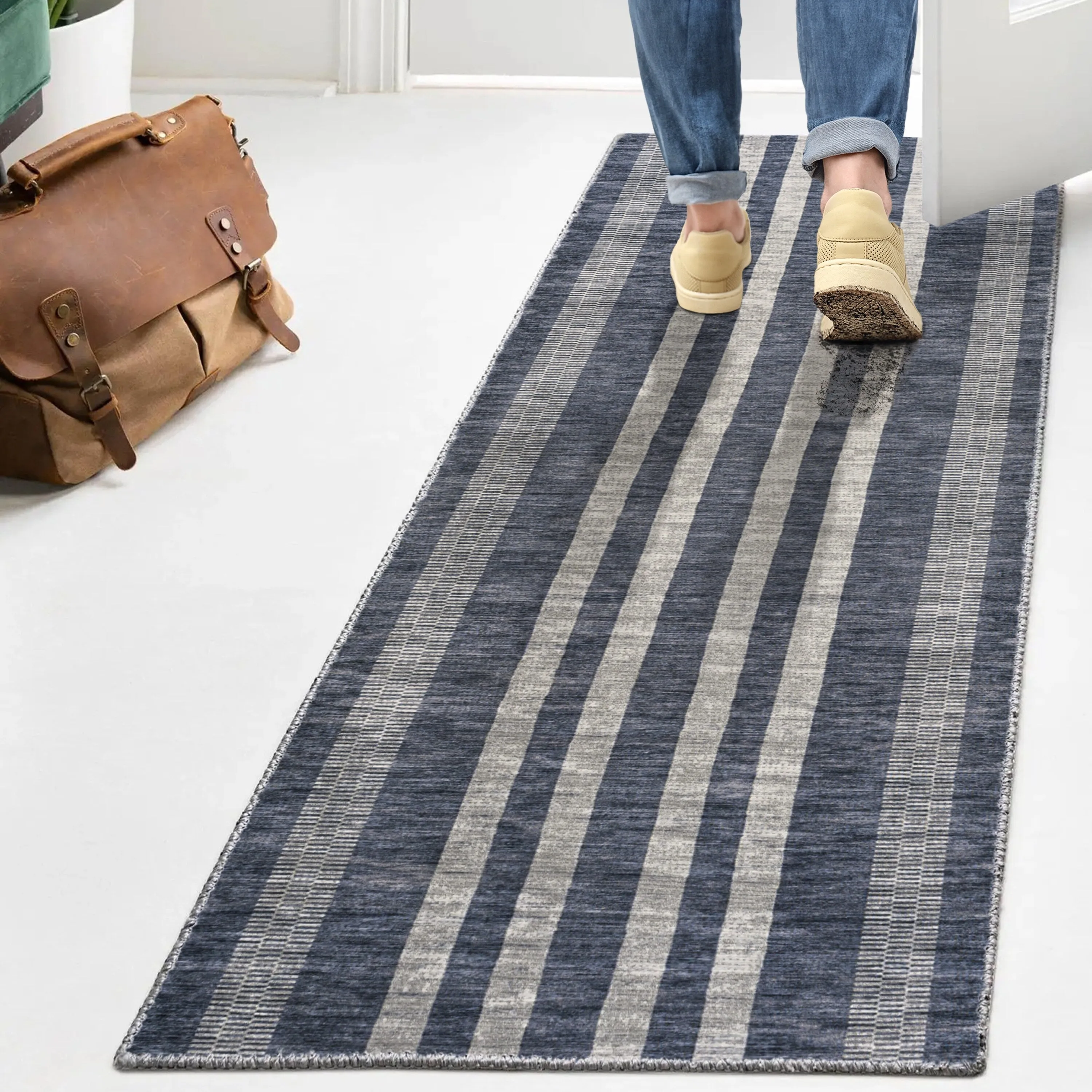 JONATHAN Y Timantii Bohemian Medallion Textured Weave Machine Washable Area Rug
