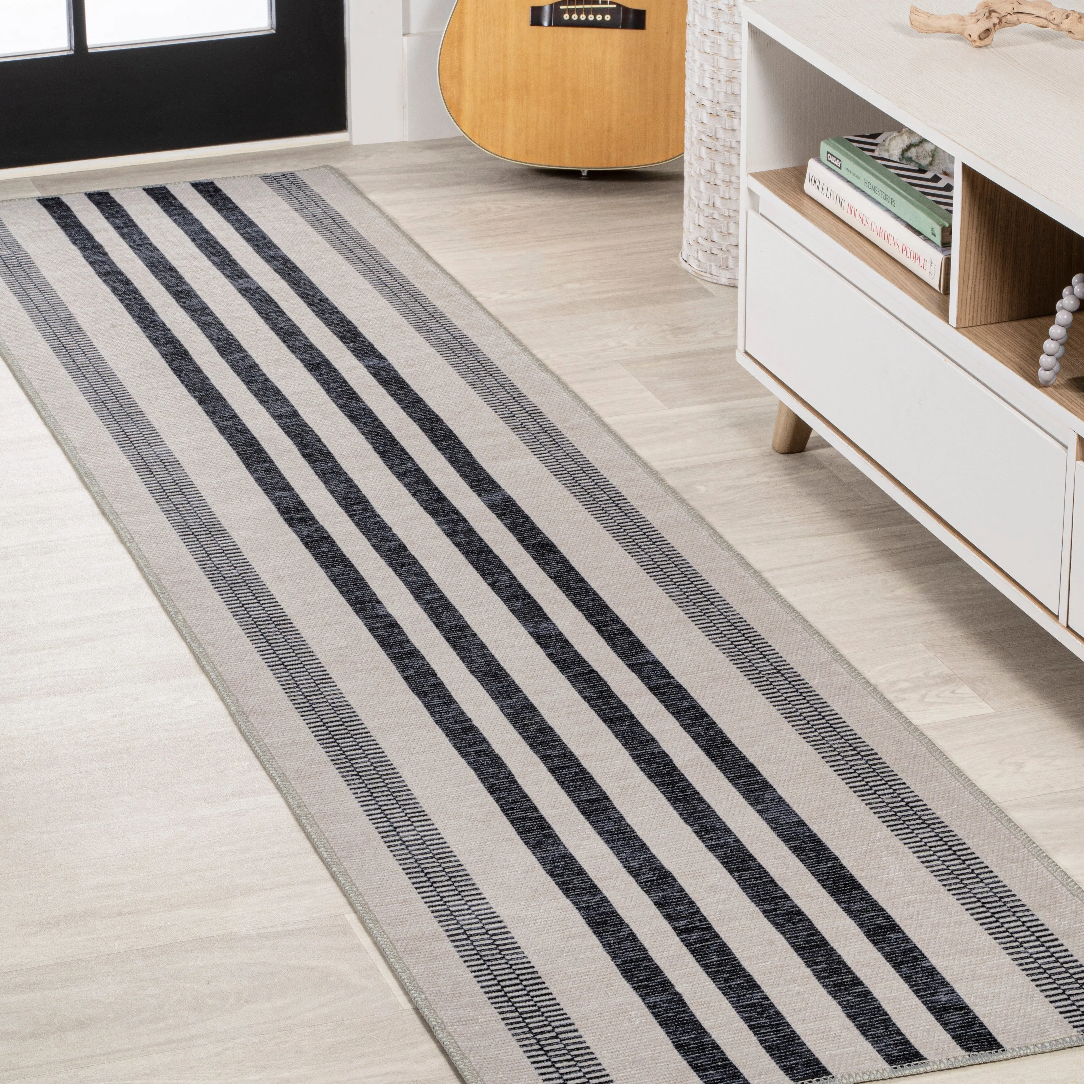JONATHAN Y Timantii Bohemian Medallion Textured Weave Machine Washable Area Rug